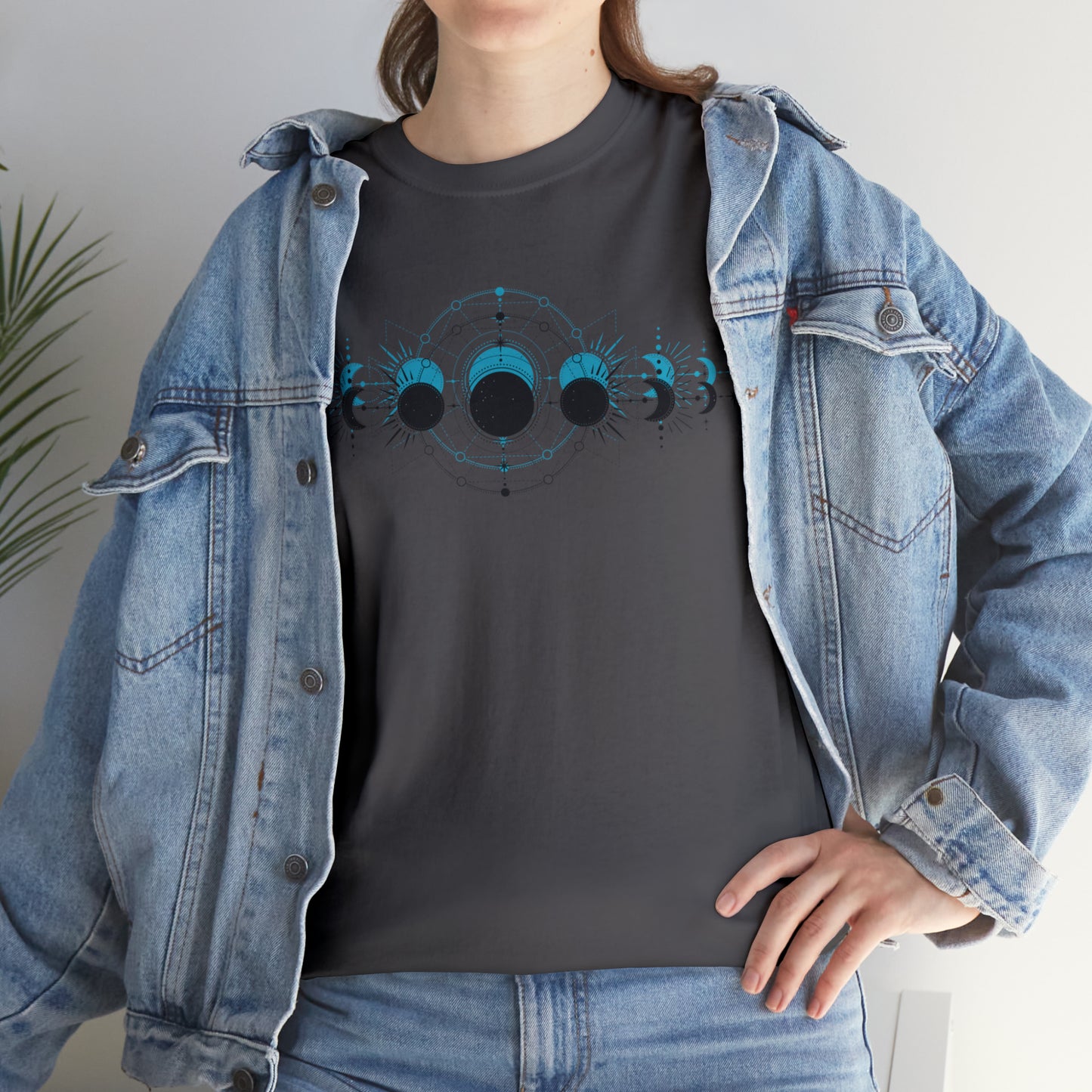 Moon Phase Unisex Heavy Cotton Tee