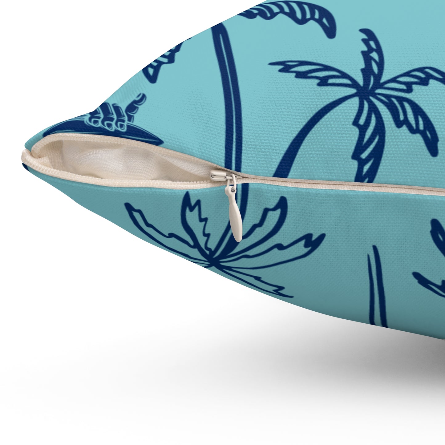 Tropical Surf Pillow (blue)