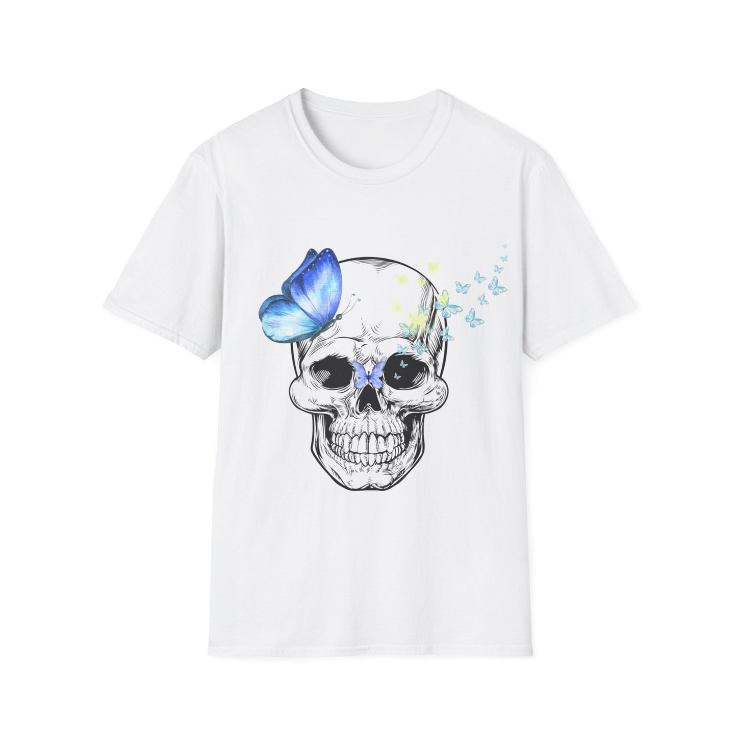 Skull and Butterfly Unisex Softstyle T-Shirt