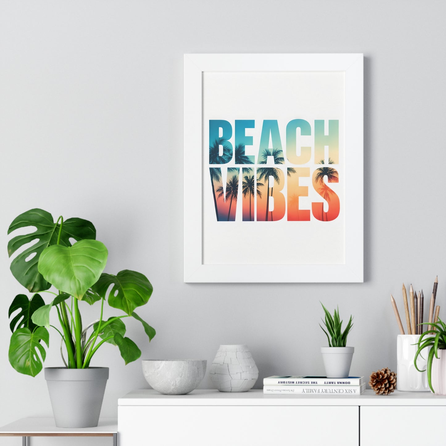 Beach Vibes Framed Poster