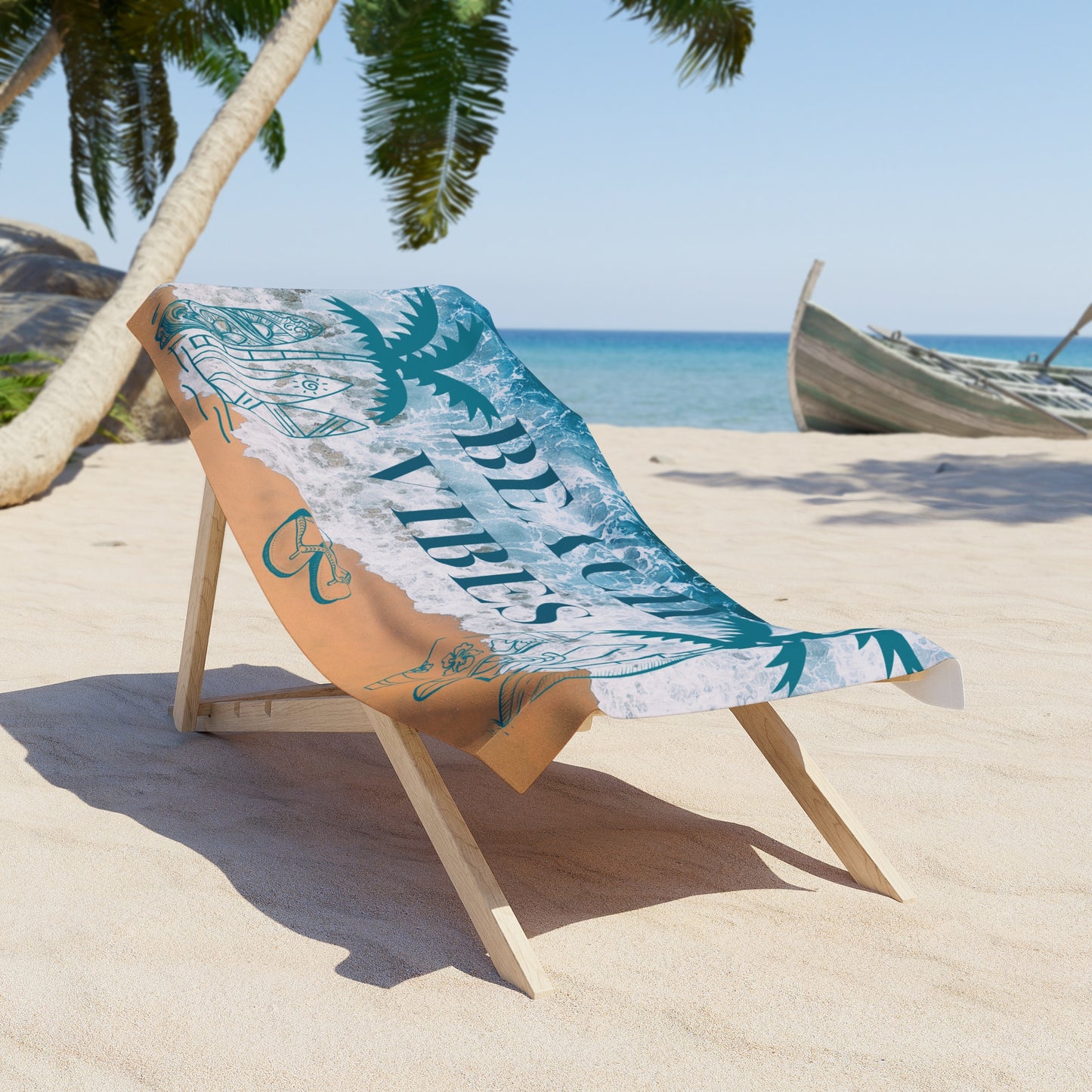 Beach Vibes Beach Towel