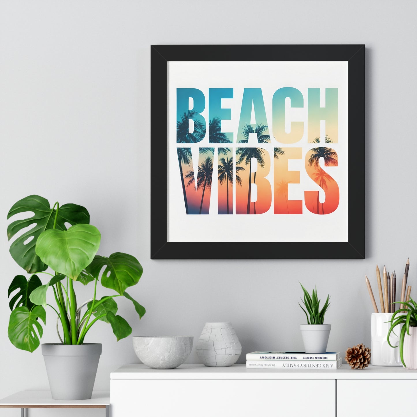 Beach Vibes Framed Poster