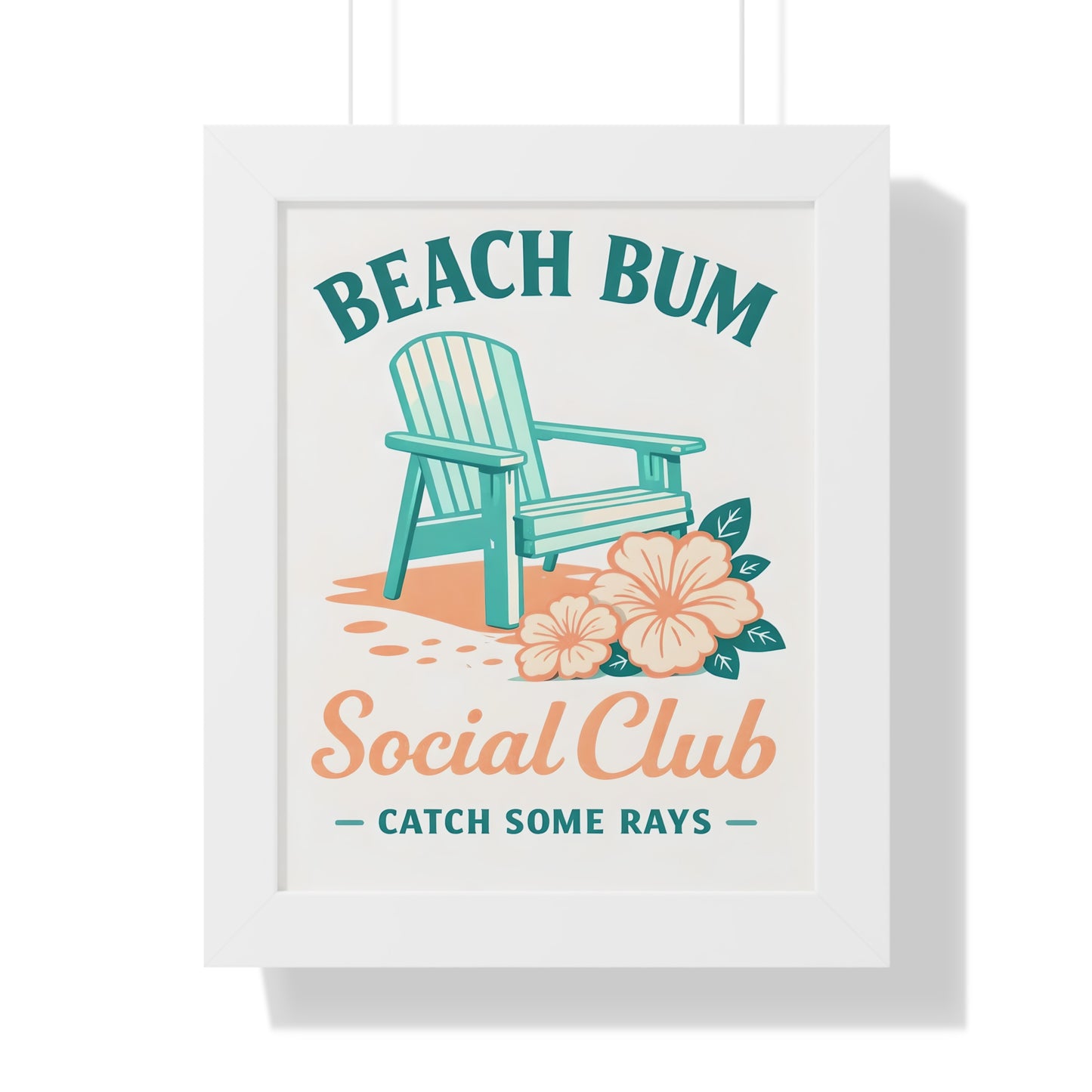 Beach Bum Social Club Framed Poster