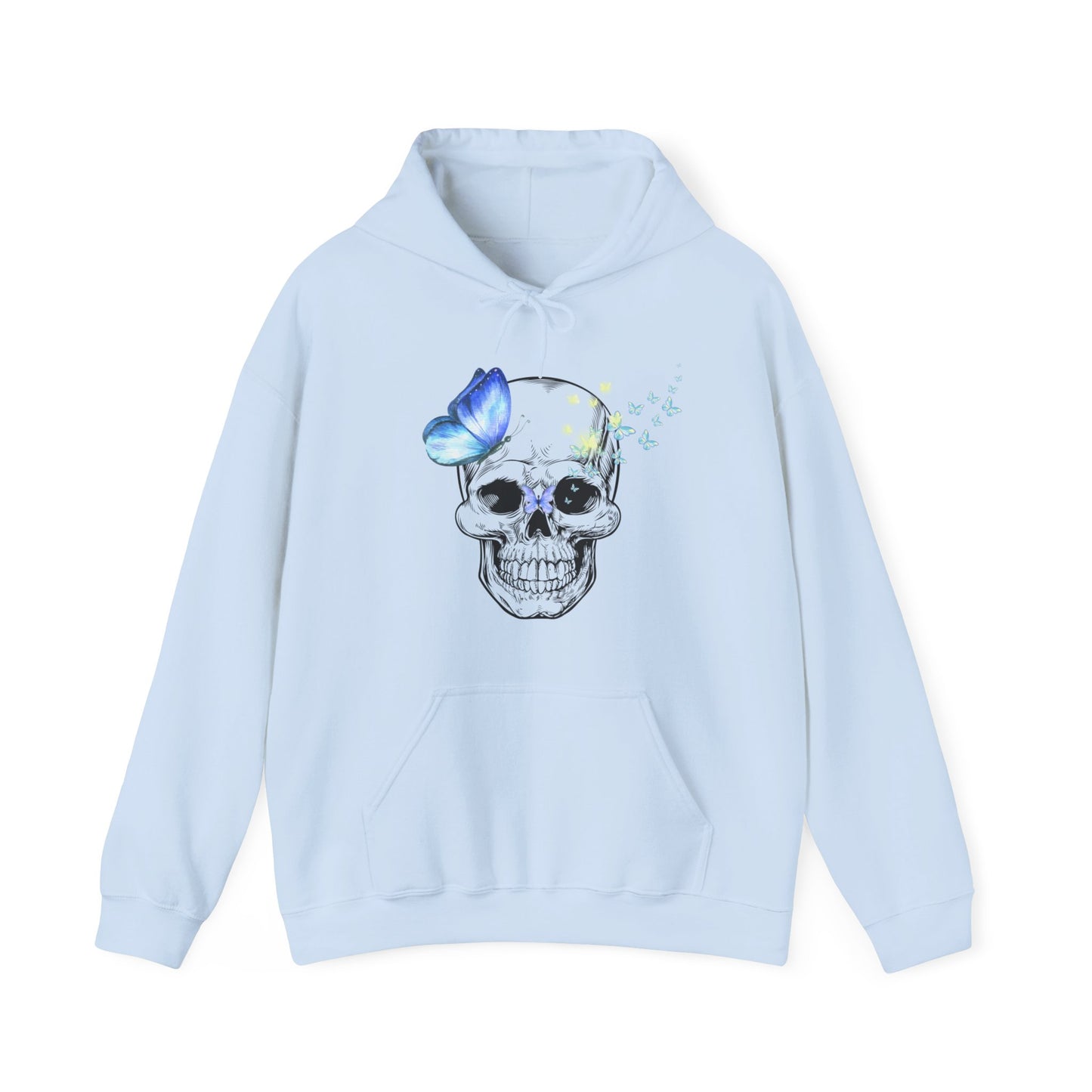 Skull and Butterfly Unisex Heavy Blend™ Hooded Sweatshirt