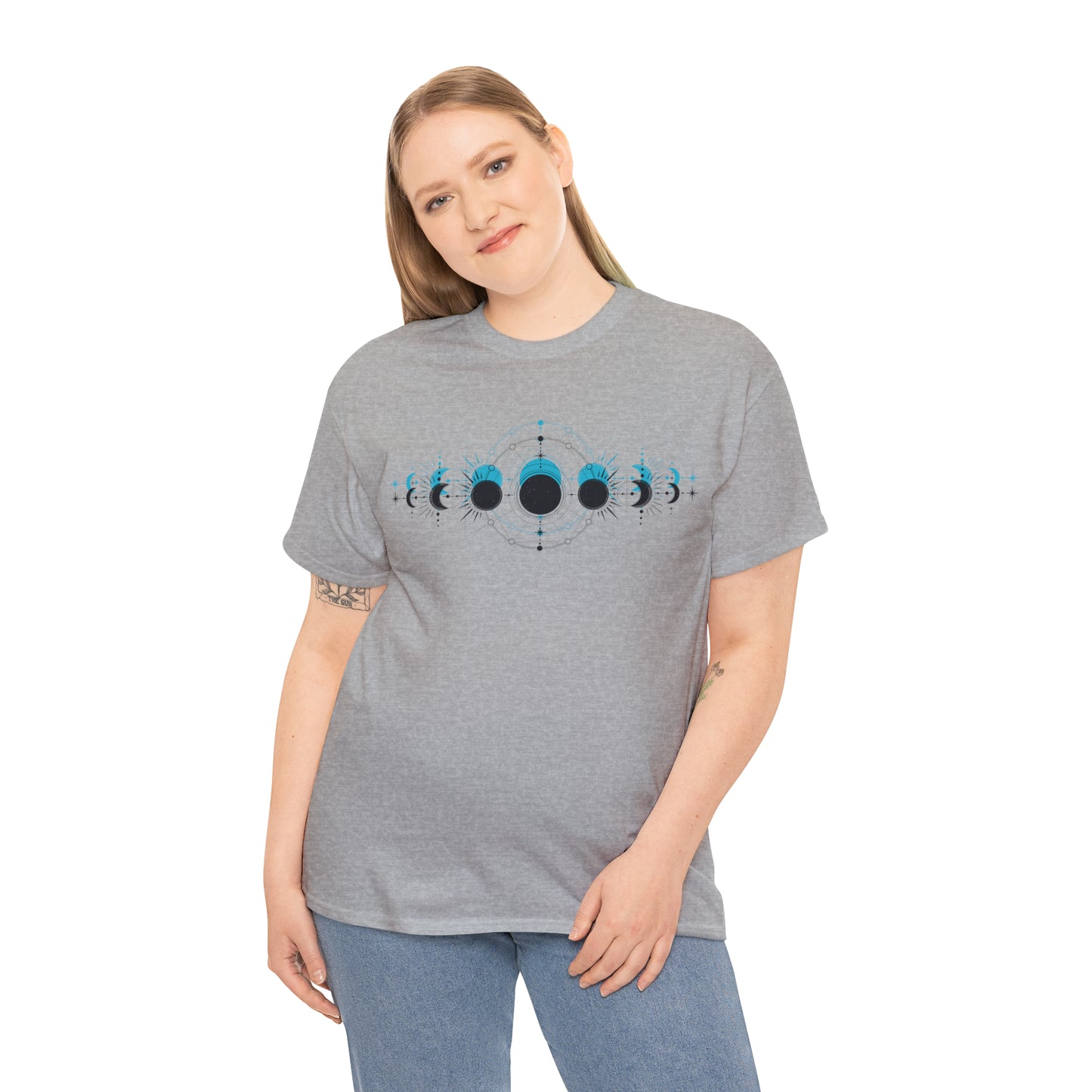 Moon Phase Unisex Heavy Cotton Tee