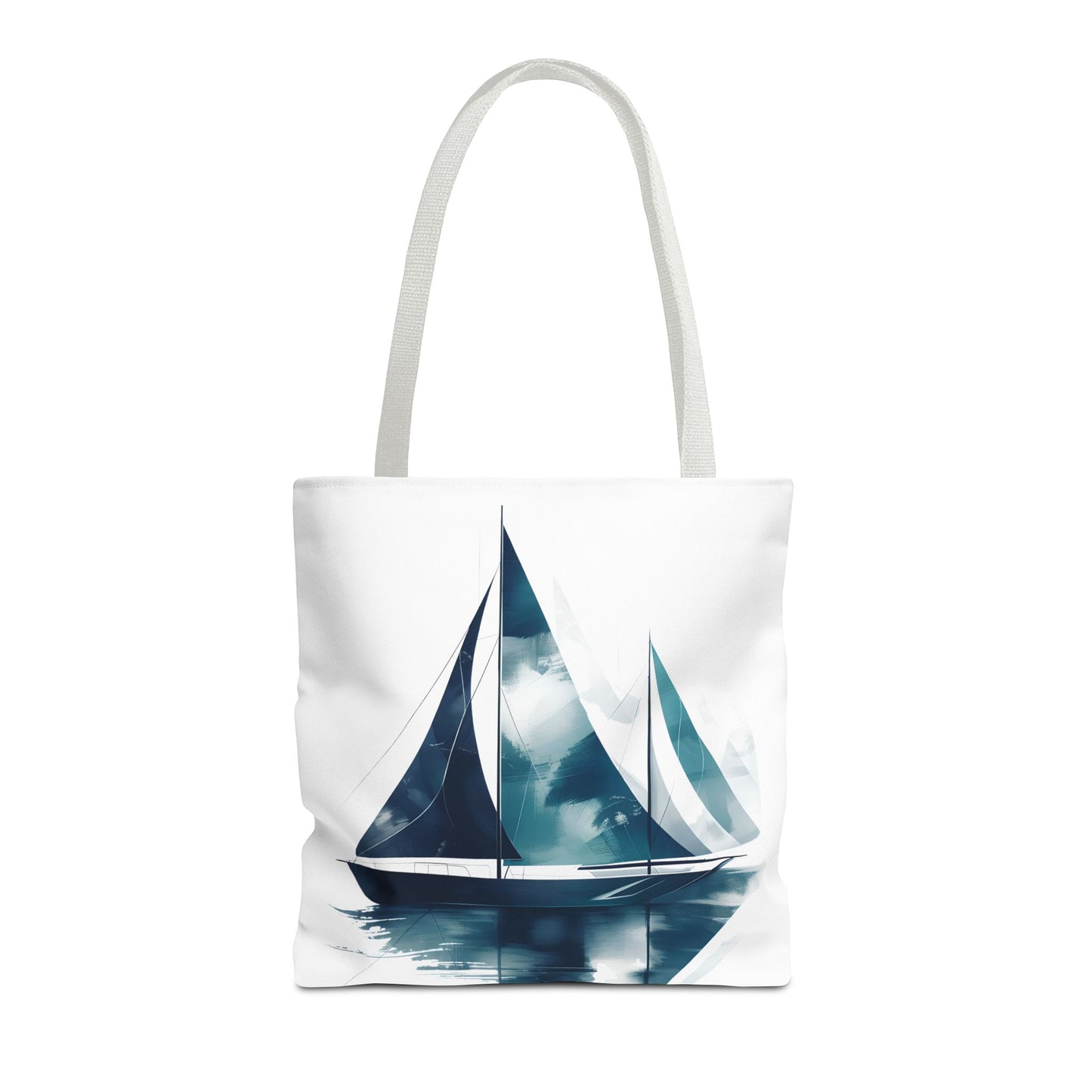 Sailboat Watercolor Tote Bag