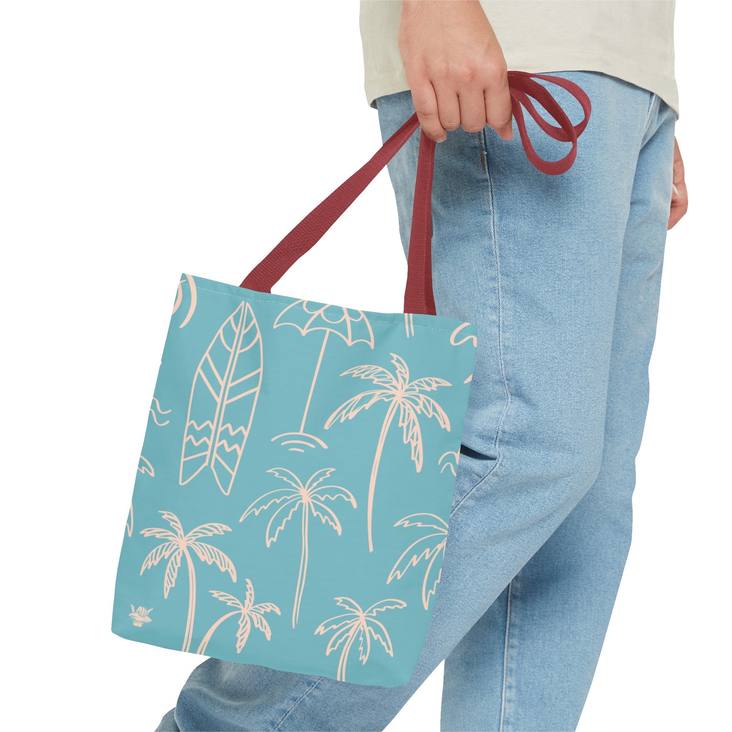 Turquoise and Sand Tote Bag