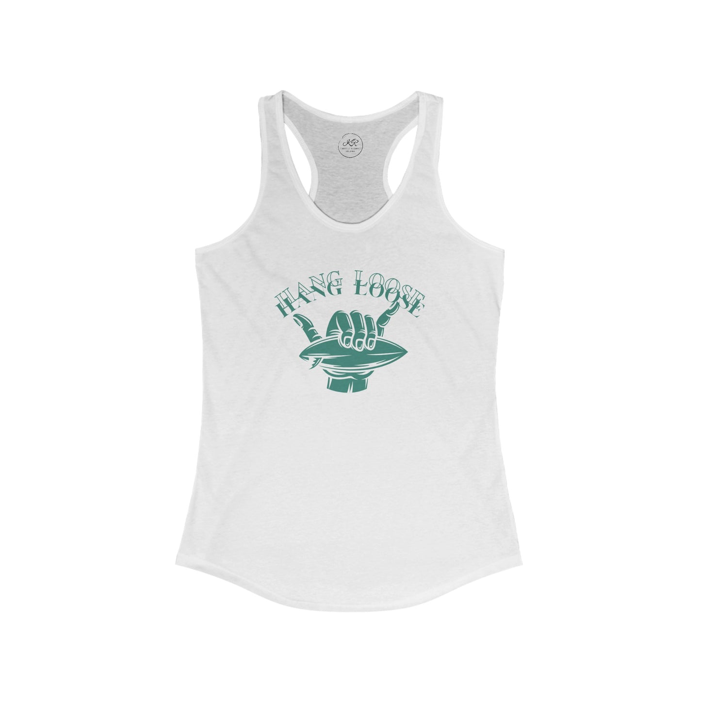 Hang Loose (Green) Women's Ideal Racerback Tank