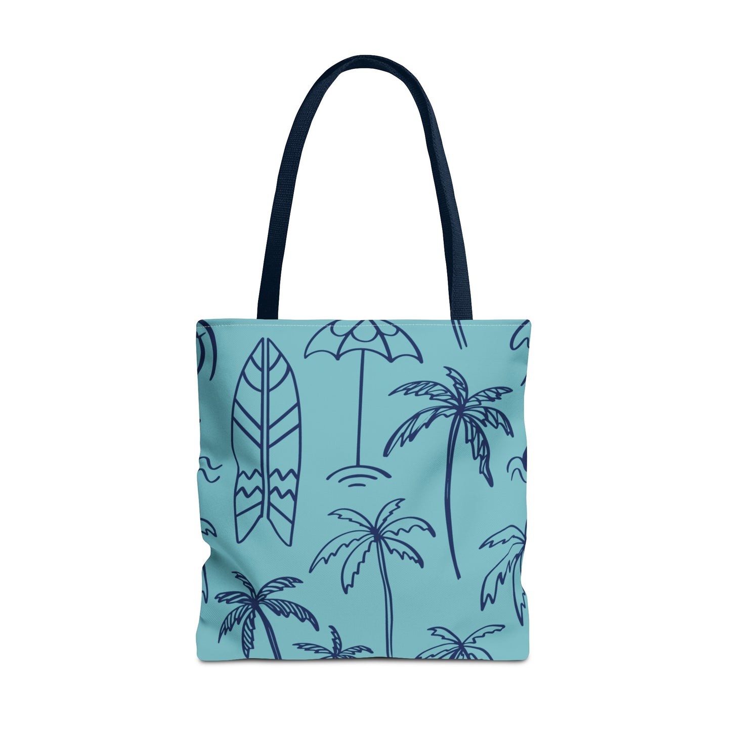 Turquoise and Royal Tote Bag