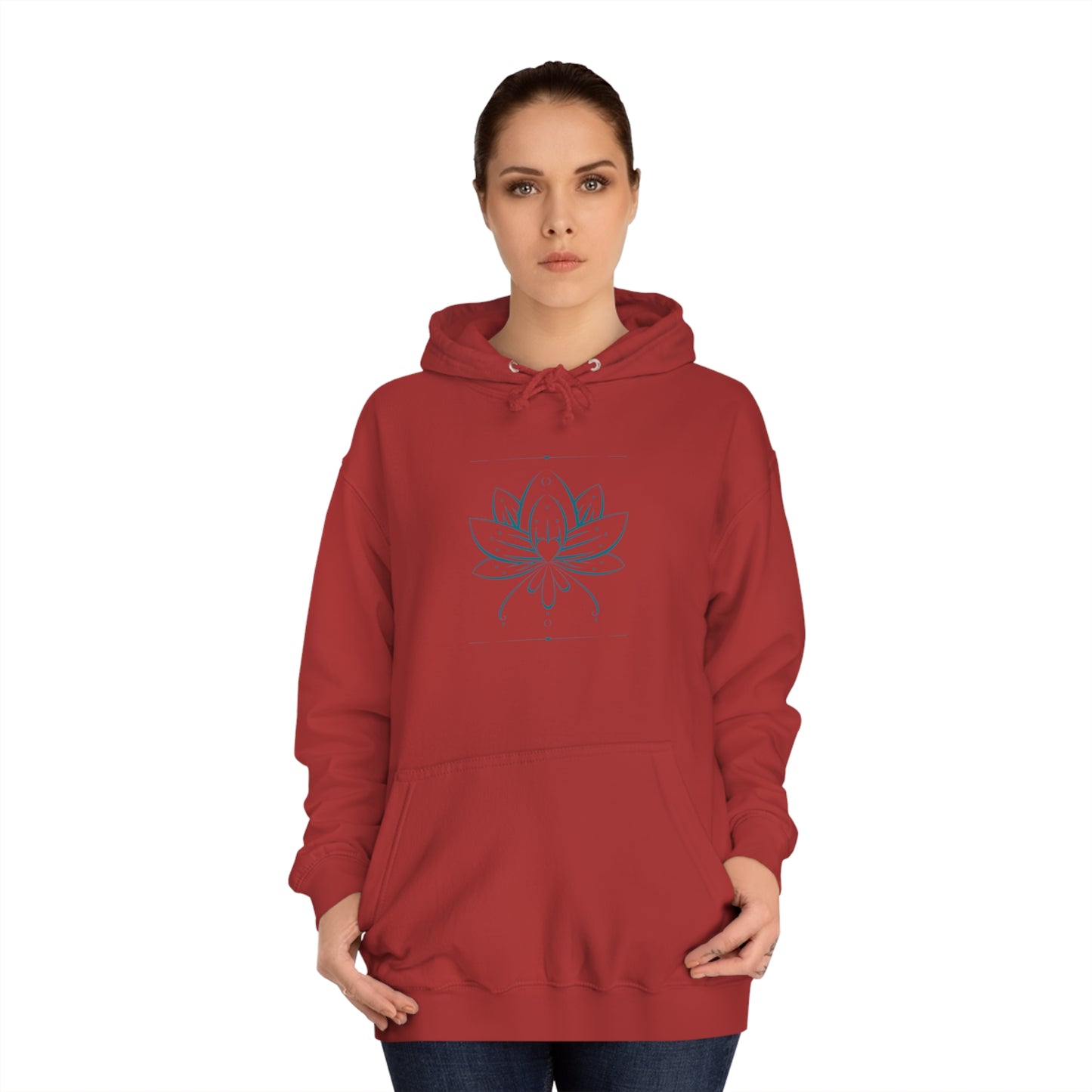 Lotus Flower Unisex College Hoodie