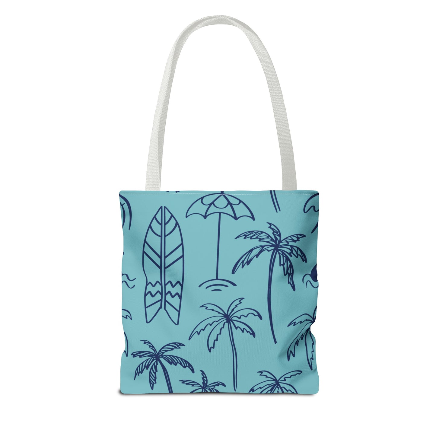 Turquoise and Royal Tote Bag