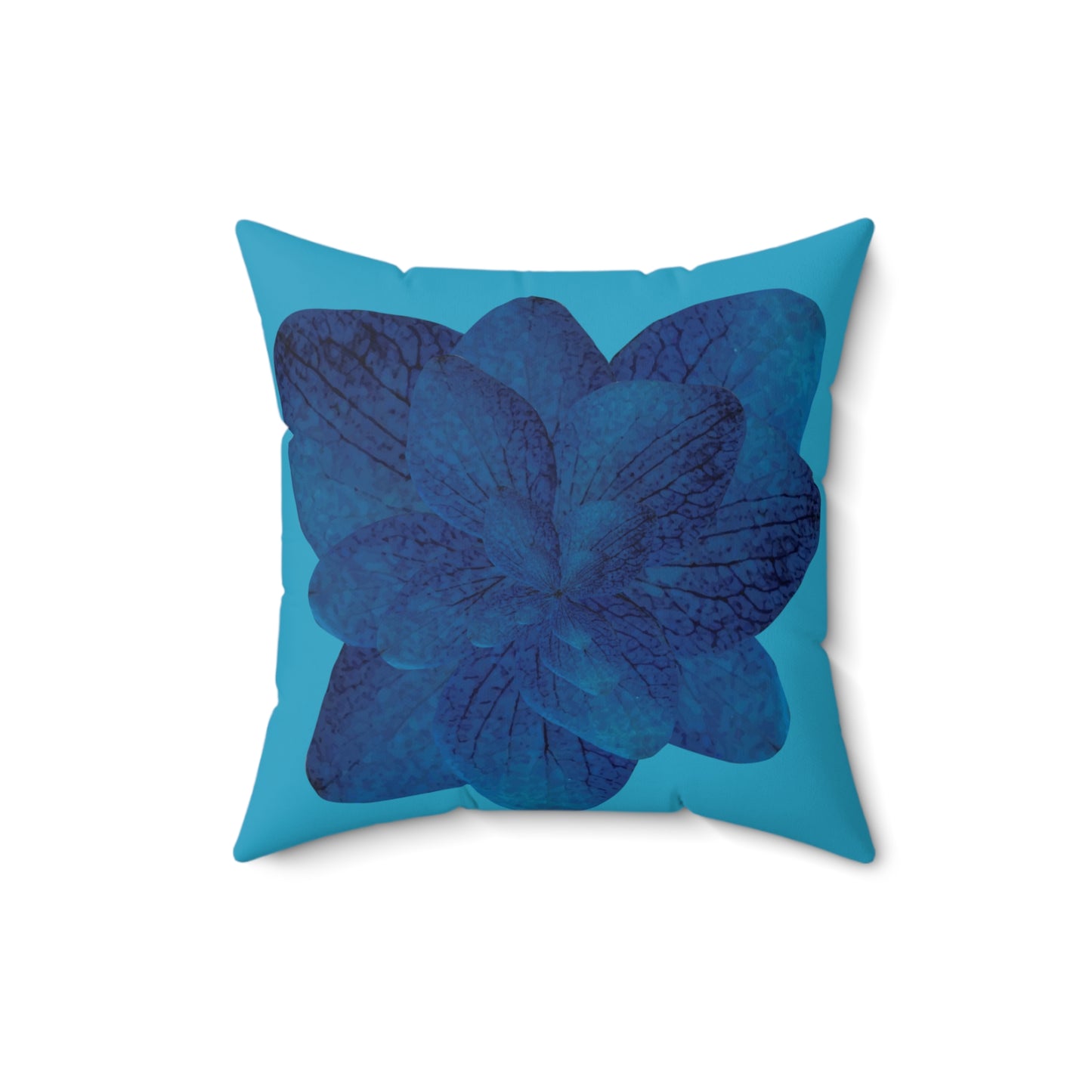 Blue Leaves Pillow