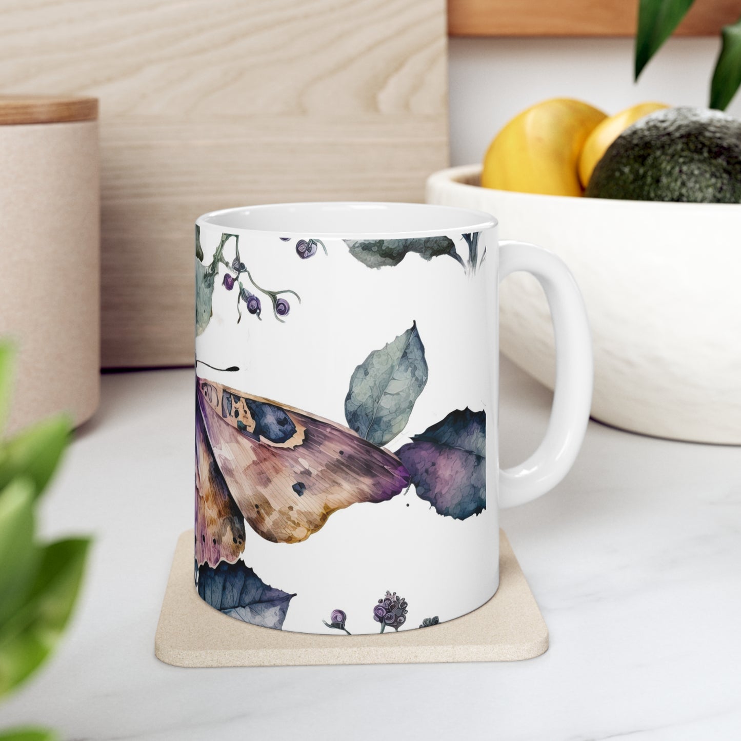 Butterfly Ceramic Mug 11oz