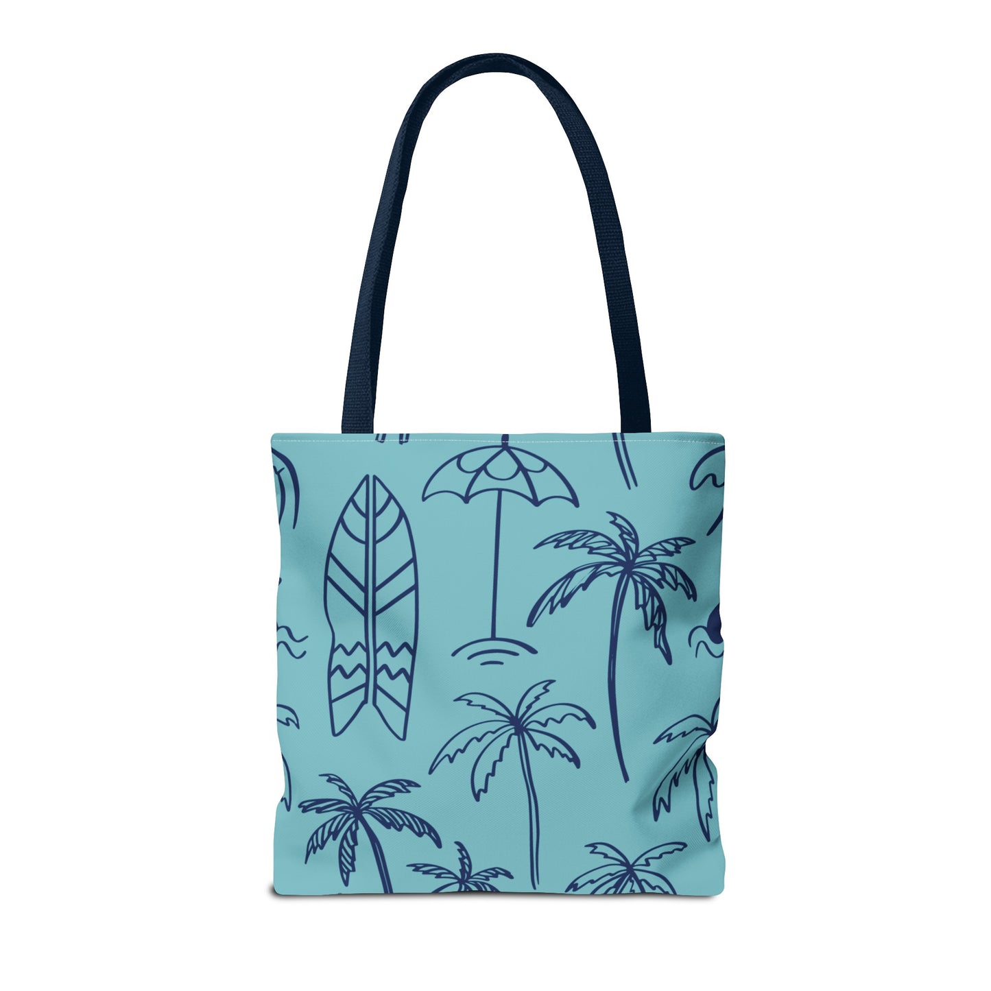 Turquoise and Royal Tote Bag