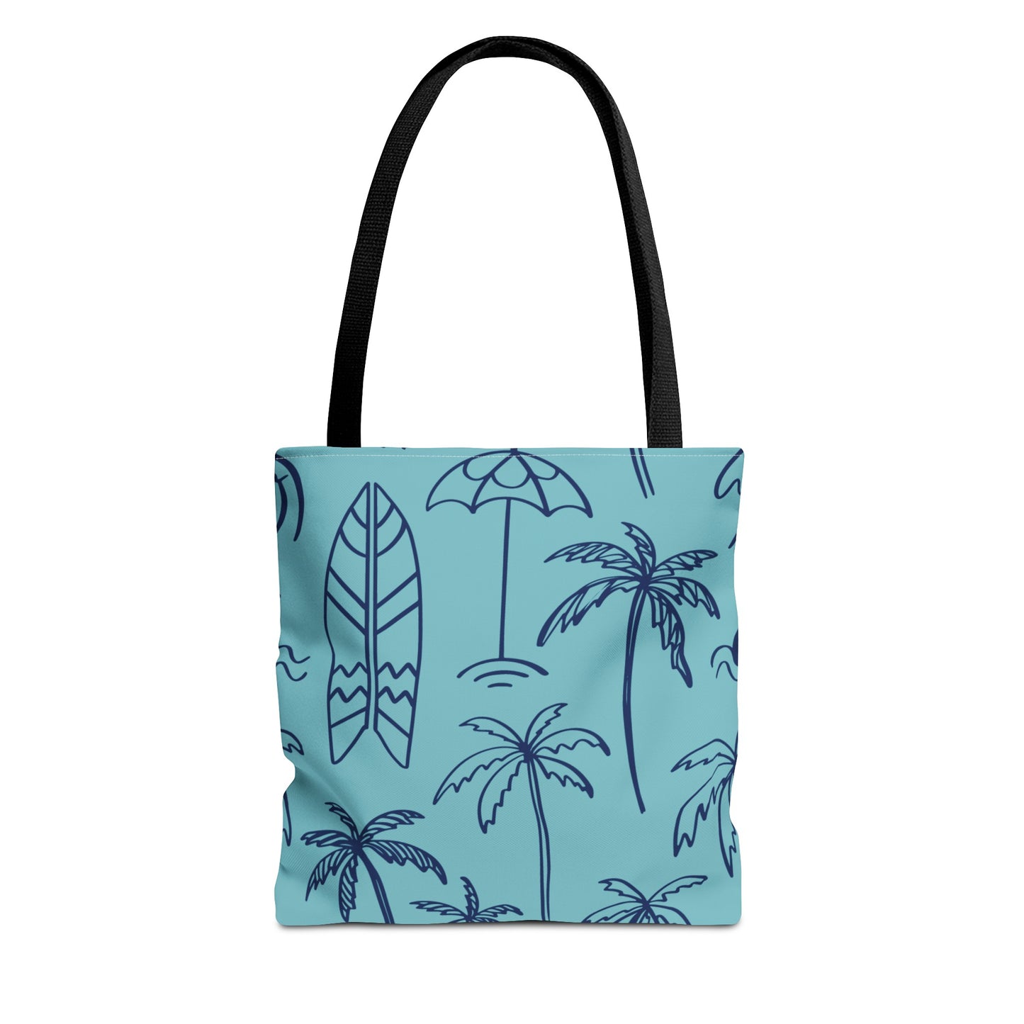 Turquoise and Royal Tote Bag