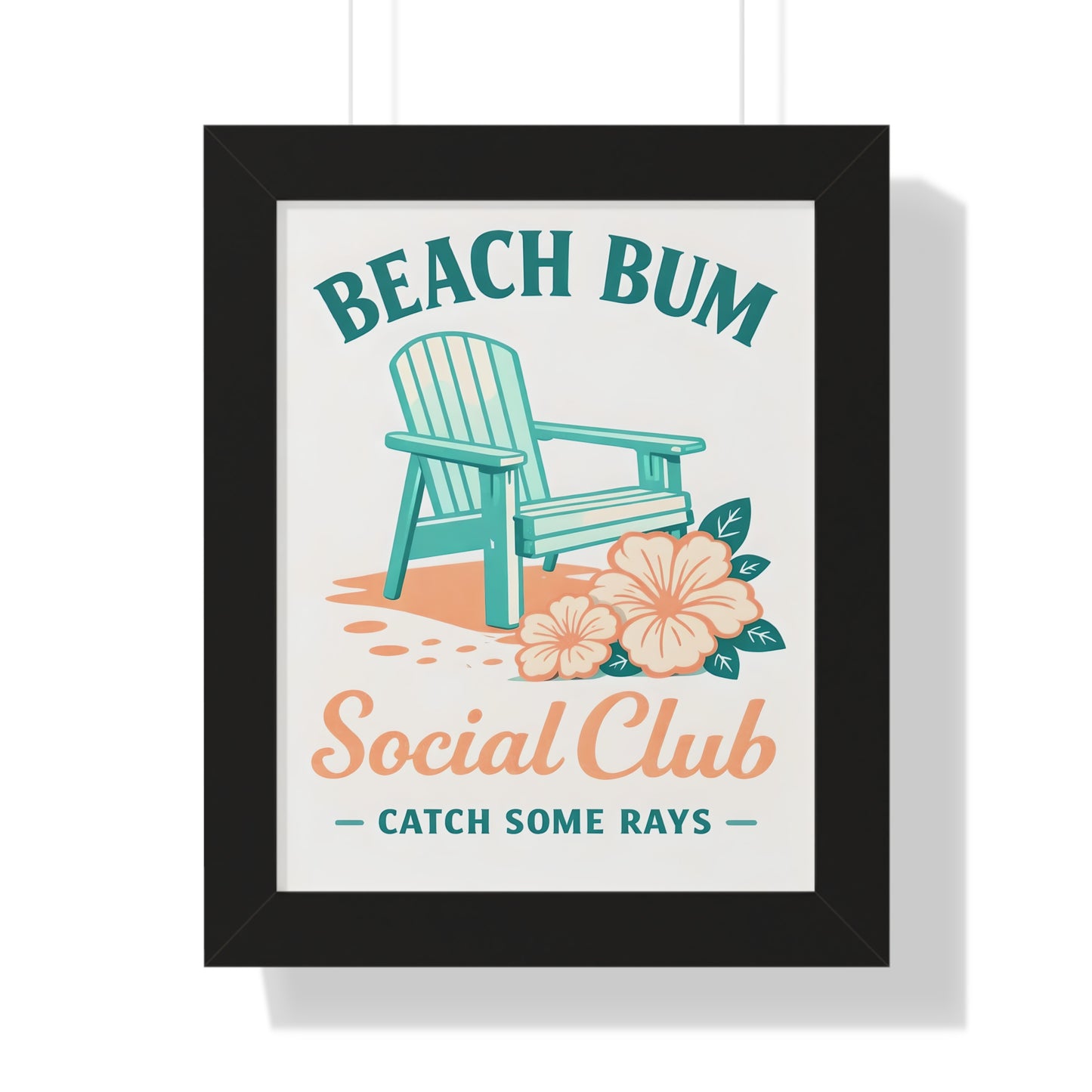 Beach Bum Social Club Framed Poster