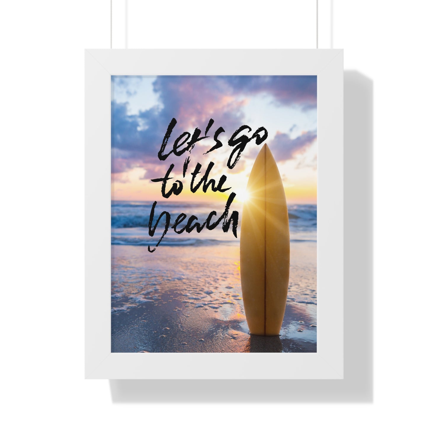 Let's Go to the Beach Framed Poster