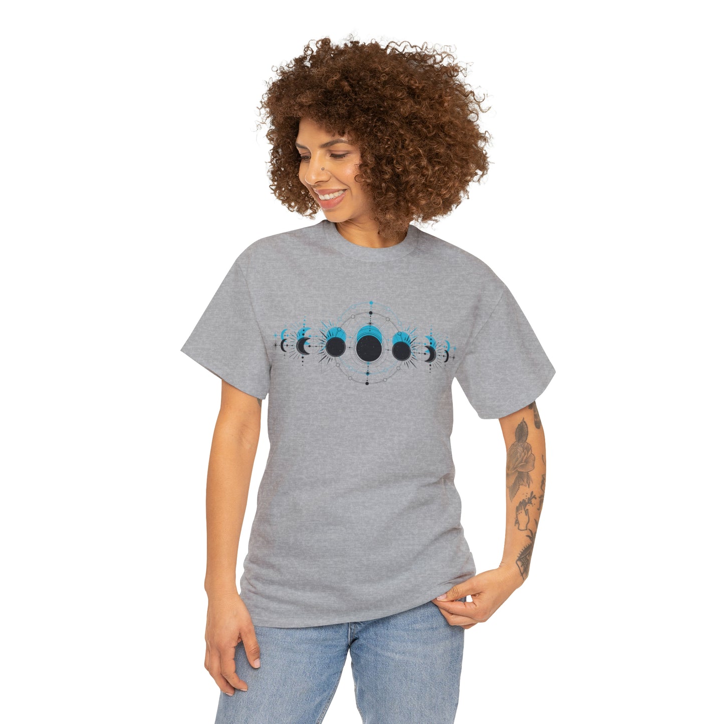 Moon Phase Unisex Heavy Cotton Tee