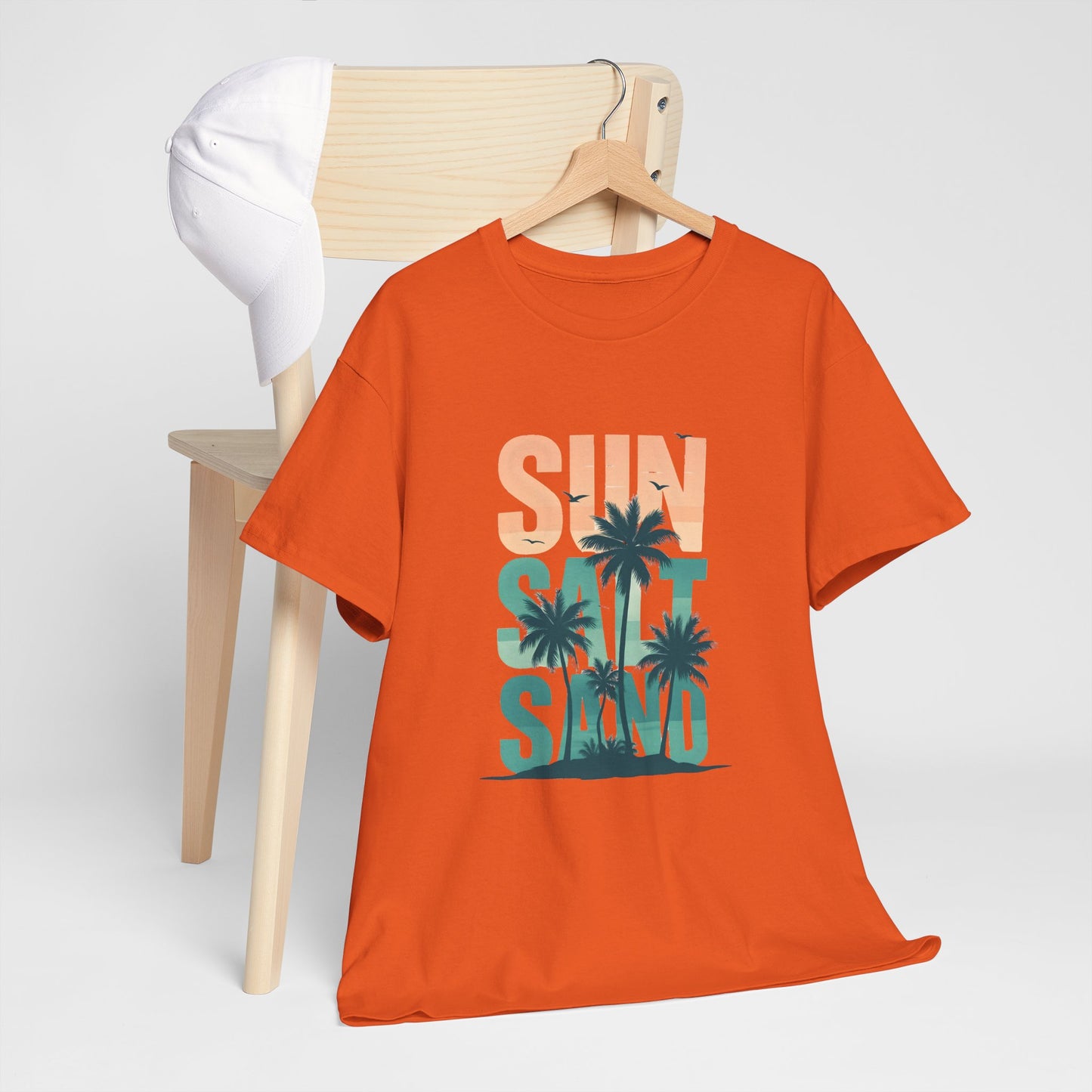 Sun, Salt, Sand Unisex Heavy Cotton Tee | Beach Vibes