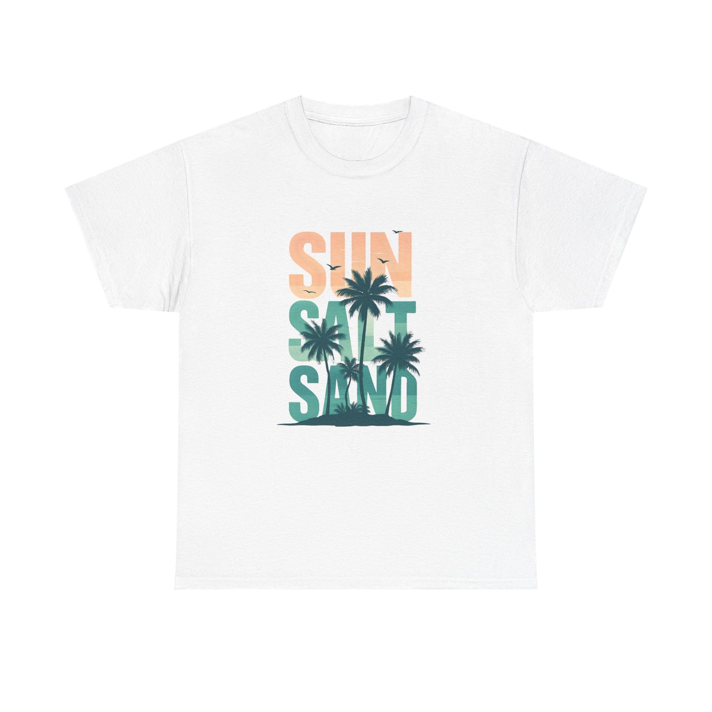 Sun, Salt, Sand Unisex Heavy Cotton Tee | Beach Vibes