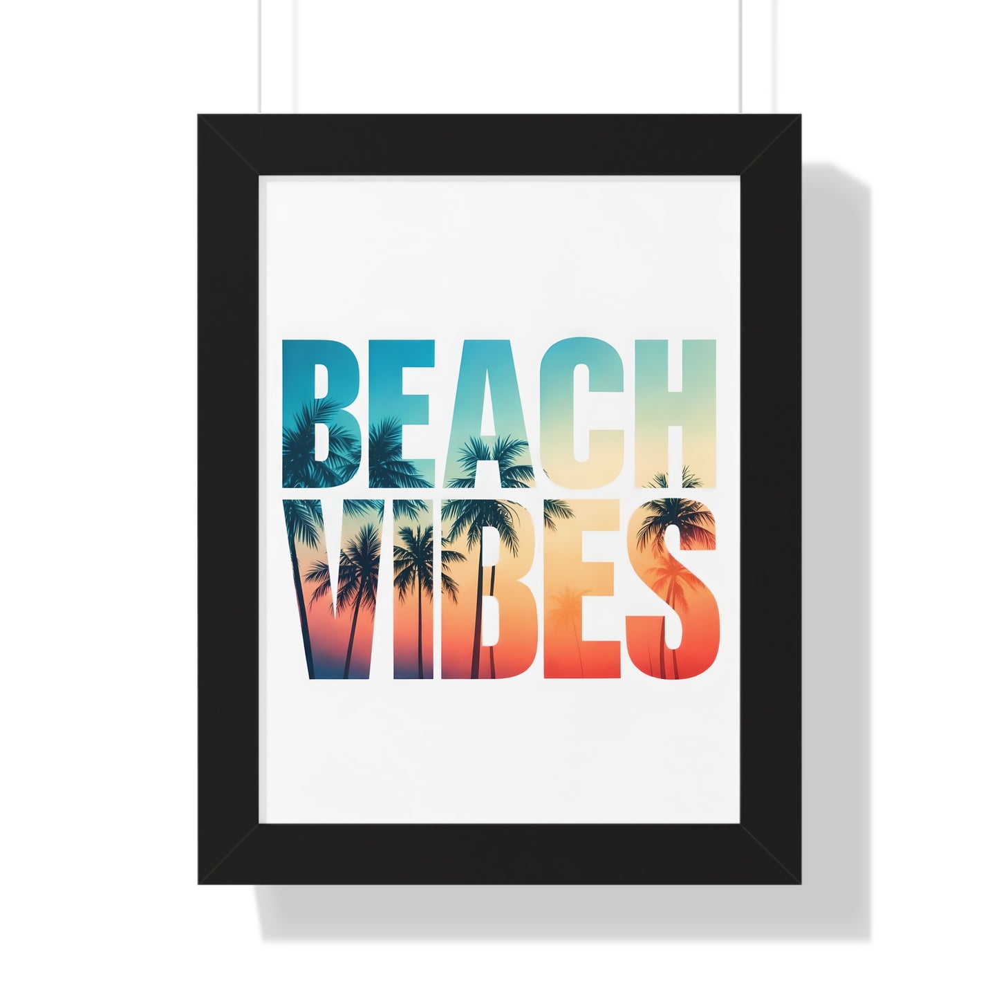 Beach Vibes Framed Poster