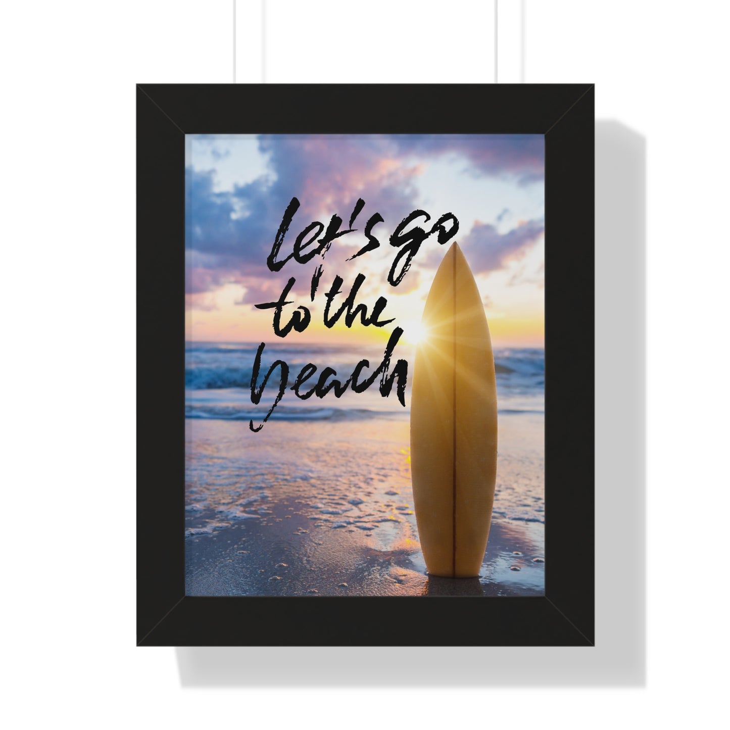 Let's Go to the Beach Framed Poster