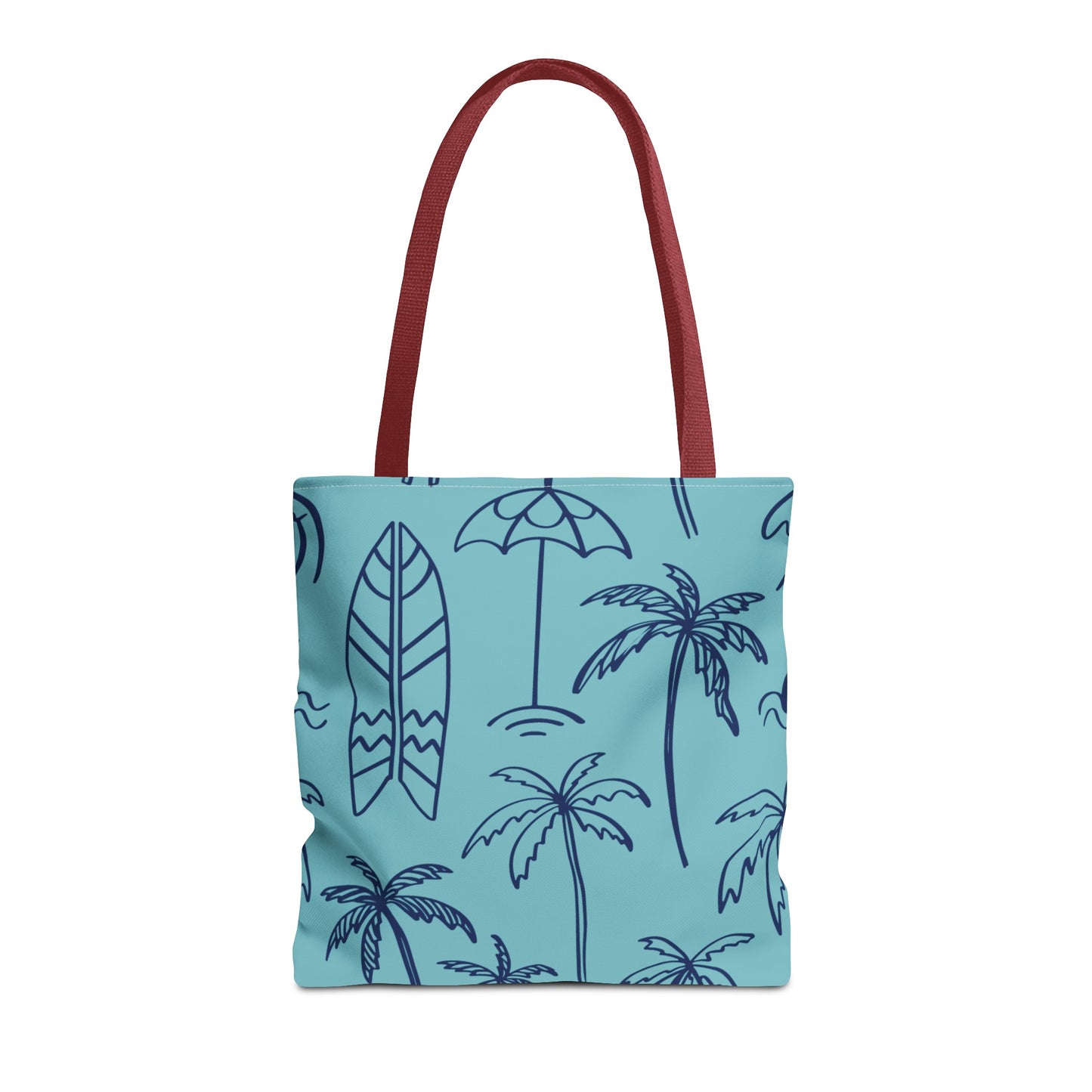 Turquoise and Royal Tote Bag