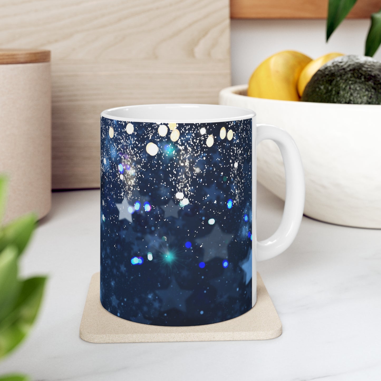 Blue Holiday Mug 11oz