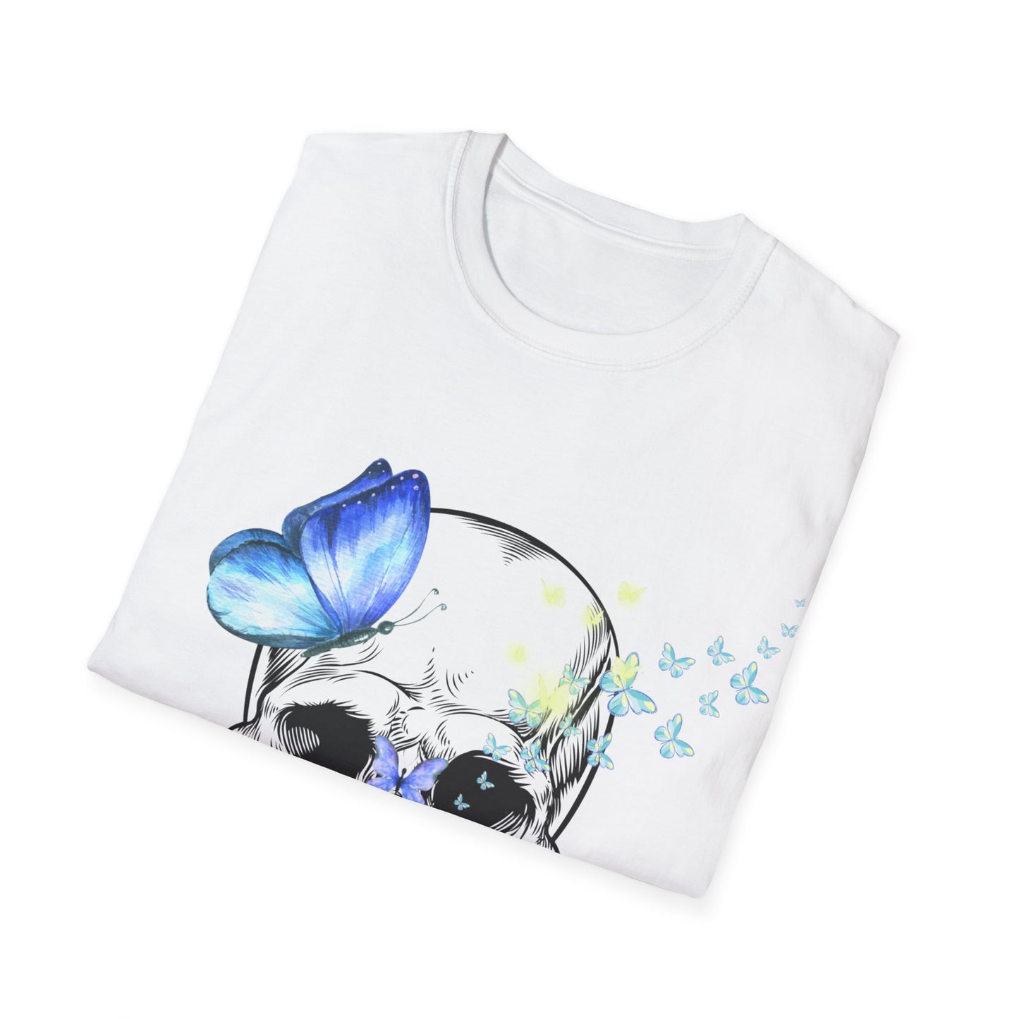 Skull and Butterfly Unisex Softstyle T-Shirt