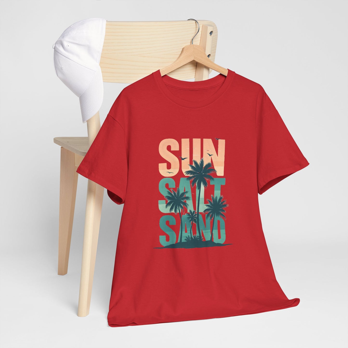 Sun, Salt, Sand Unisex Heavy Cotton Tee | Beach Vibes