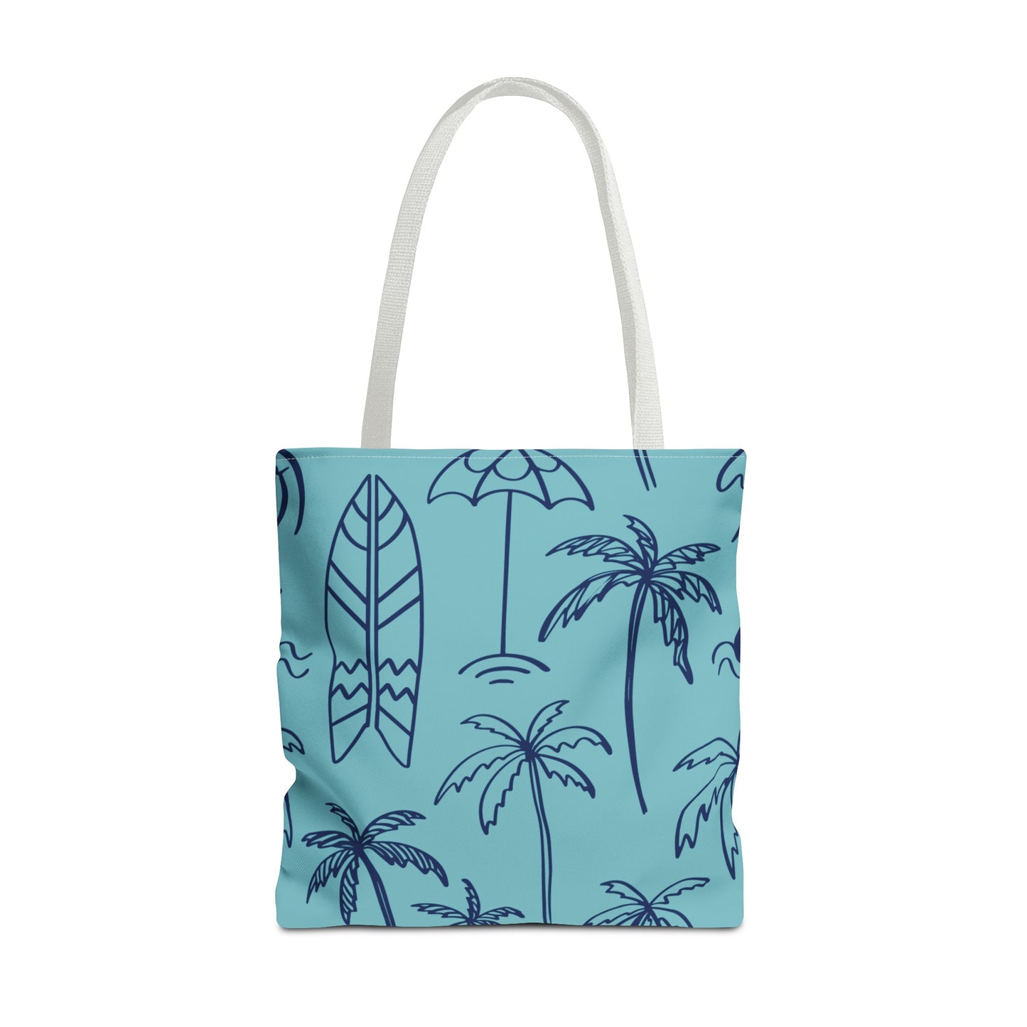 Turquoise and Royal Tote Bag