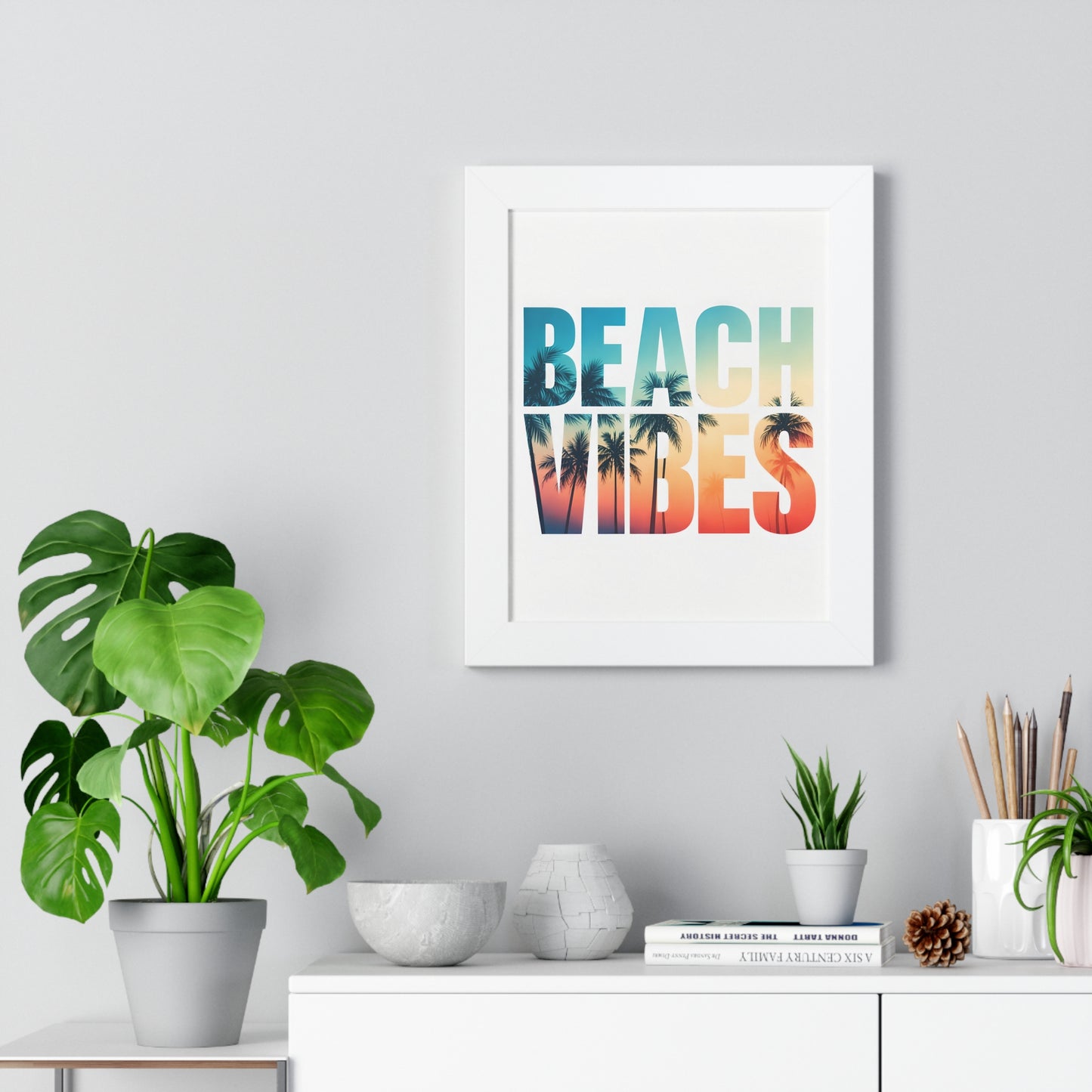 Beach Vibes Framed Poster