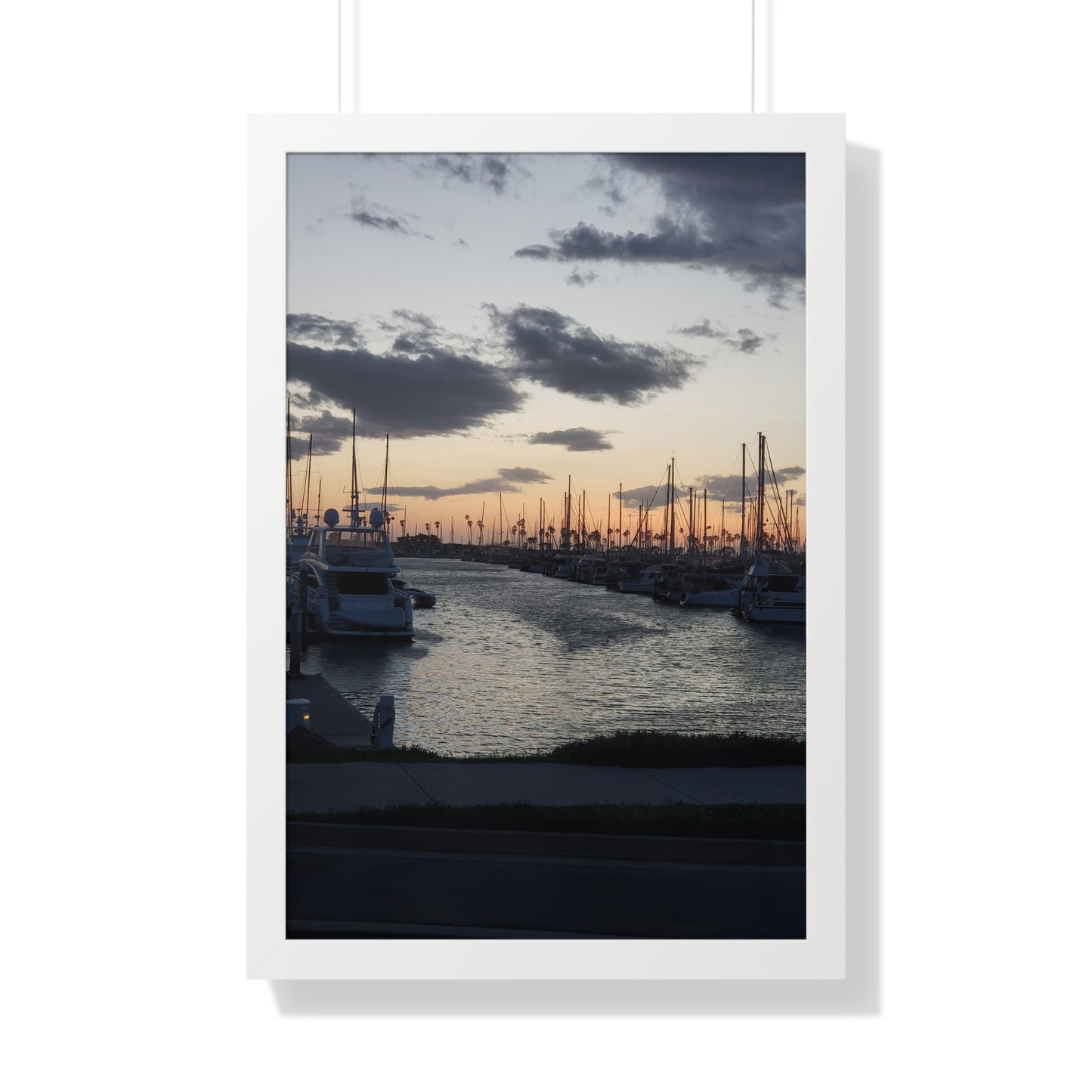 Marina Sunset Framed Poster