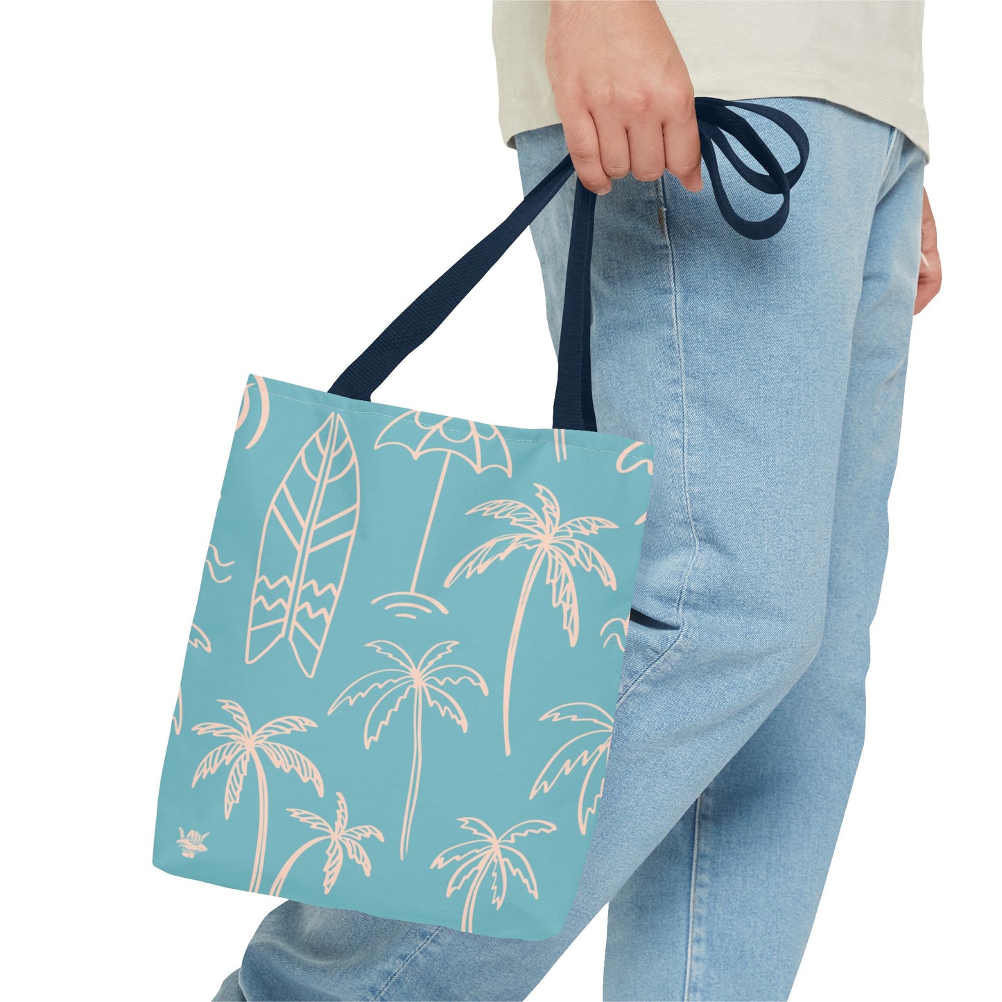 Turquoise and Sand Tote Bag