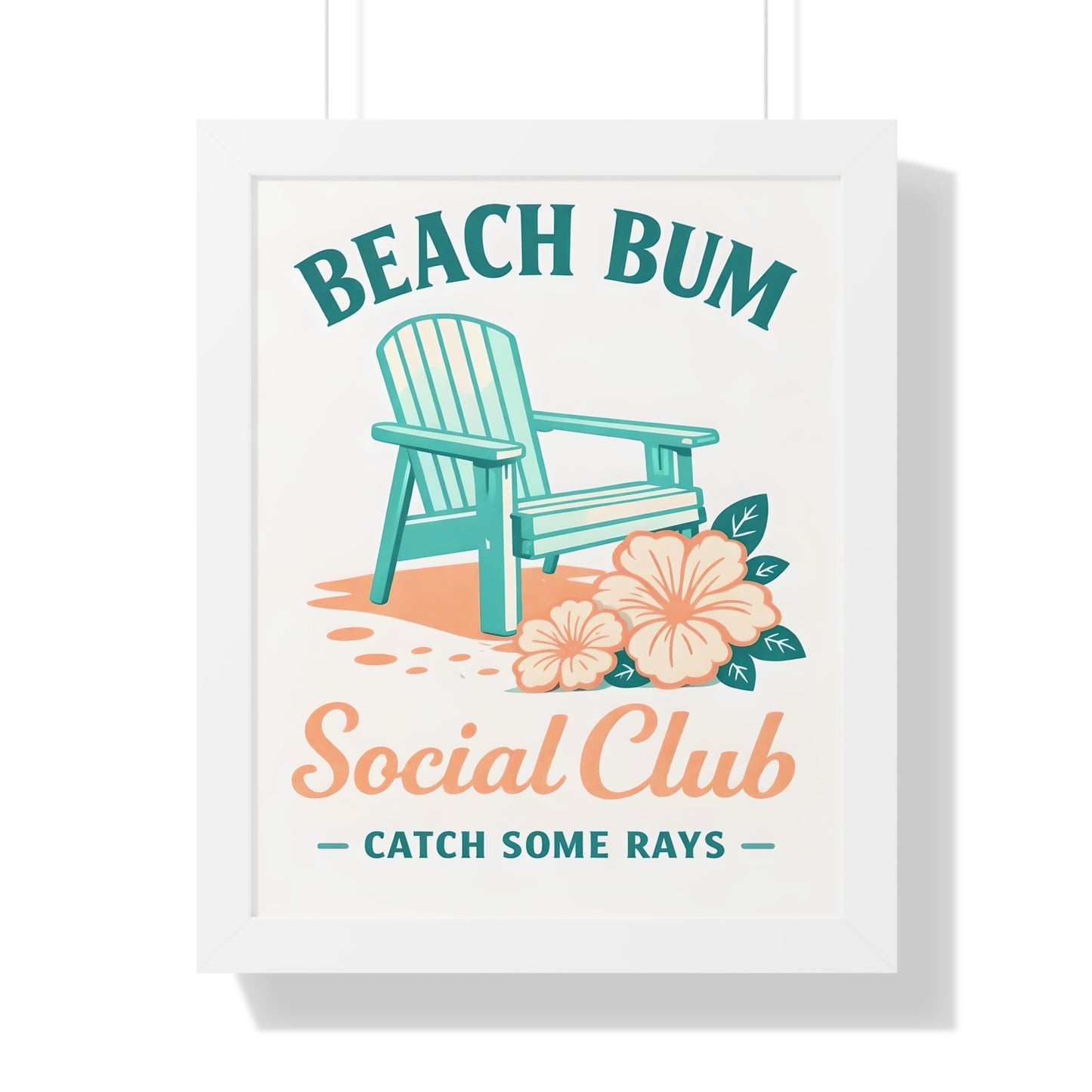 Beach Bum Social Club Framed Poster