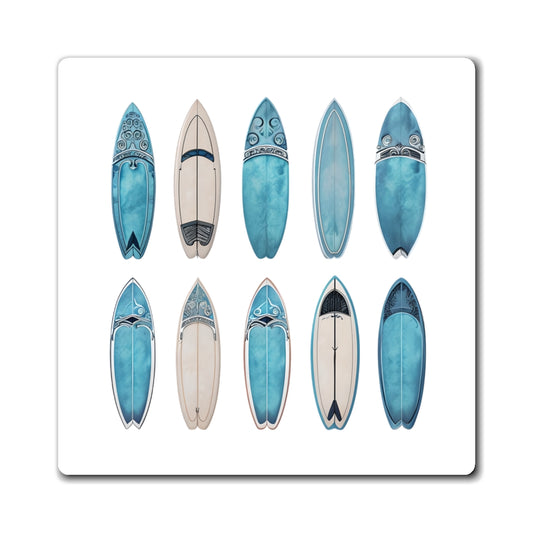 Coastal Surfboard Magnets - Ocean Vibes for Beach Lovers