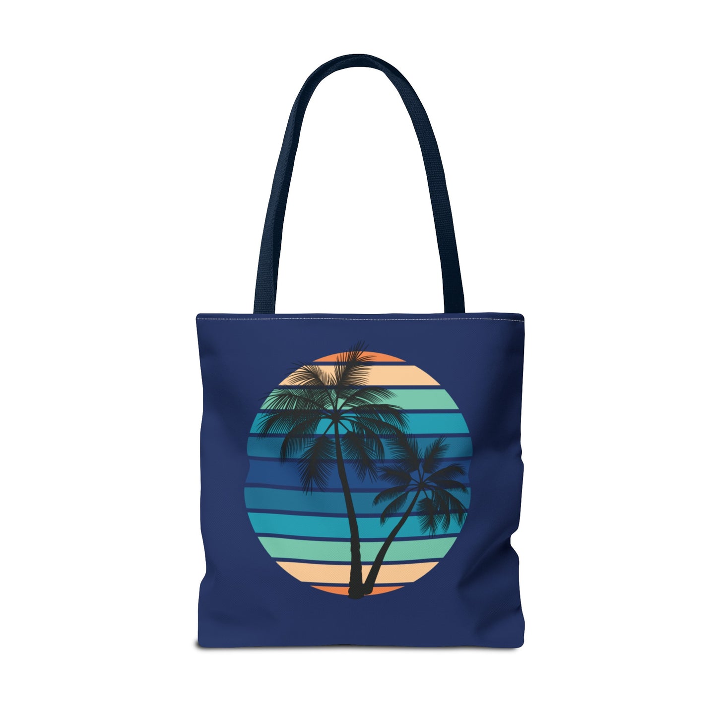 Palm Tree (Navy Background) Tote Bag