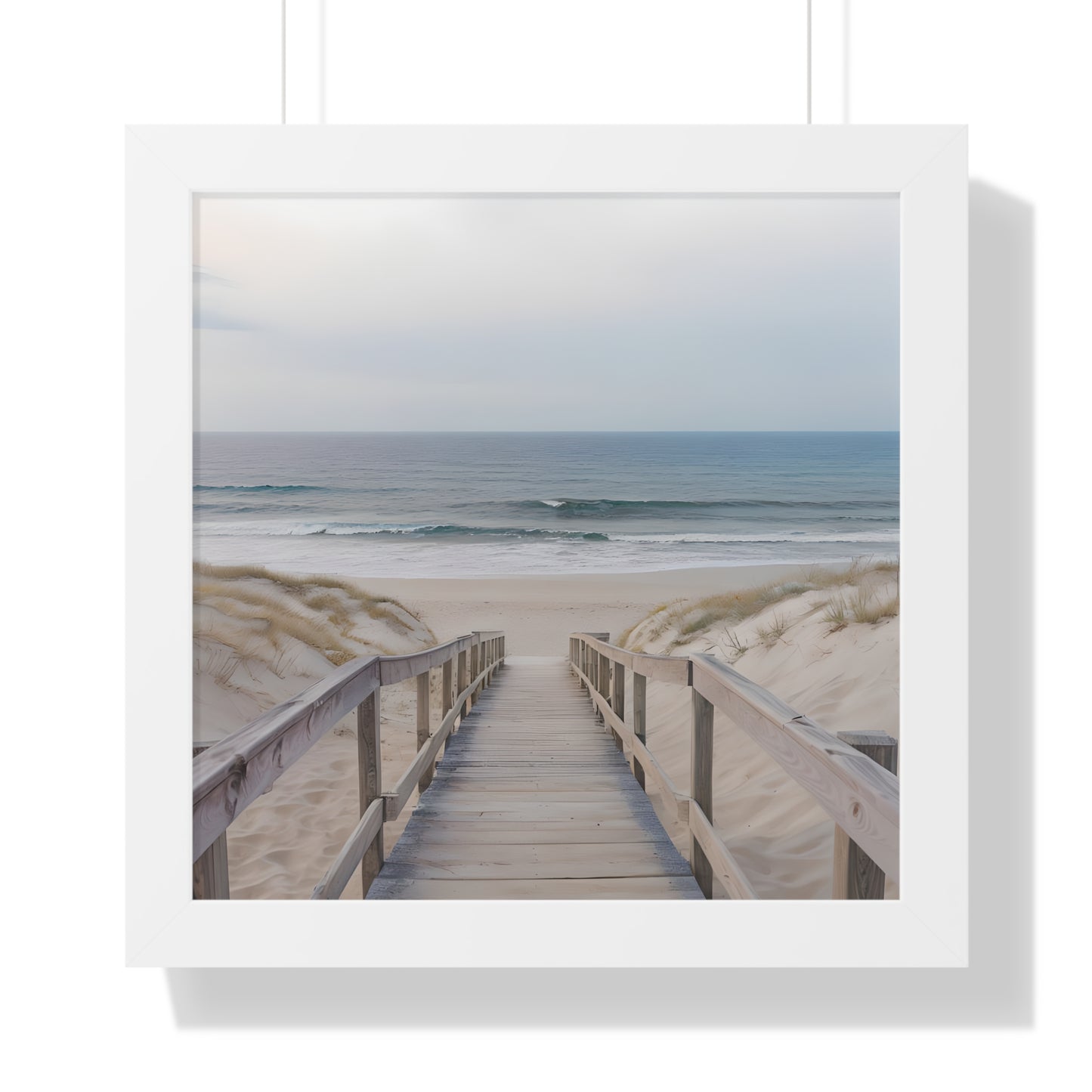 Coastal Serenity Framed Vertical Poster, Beach Decor, Coastal Vibes