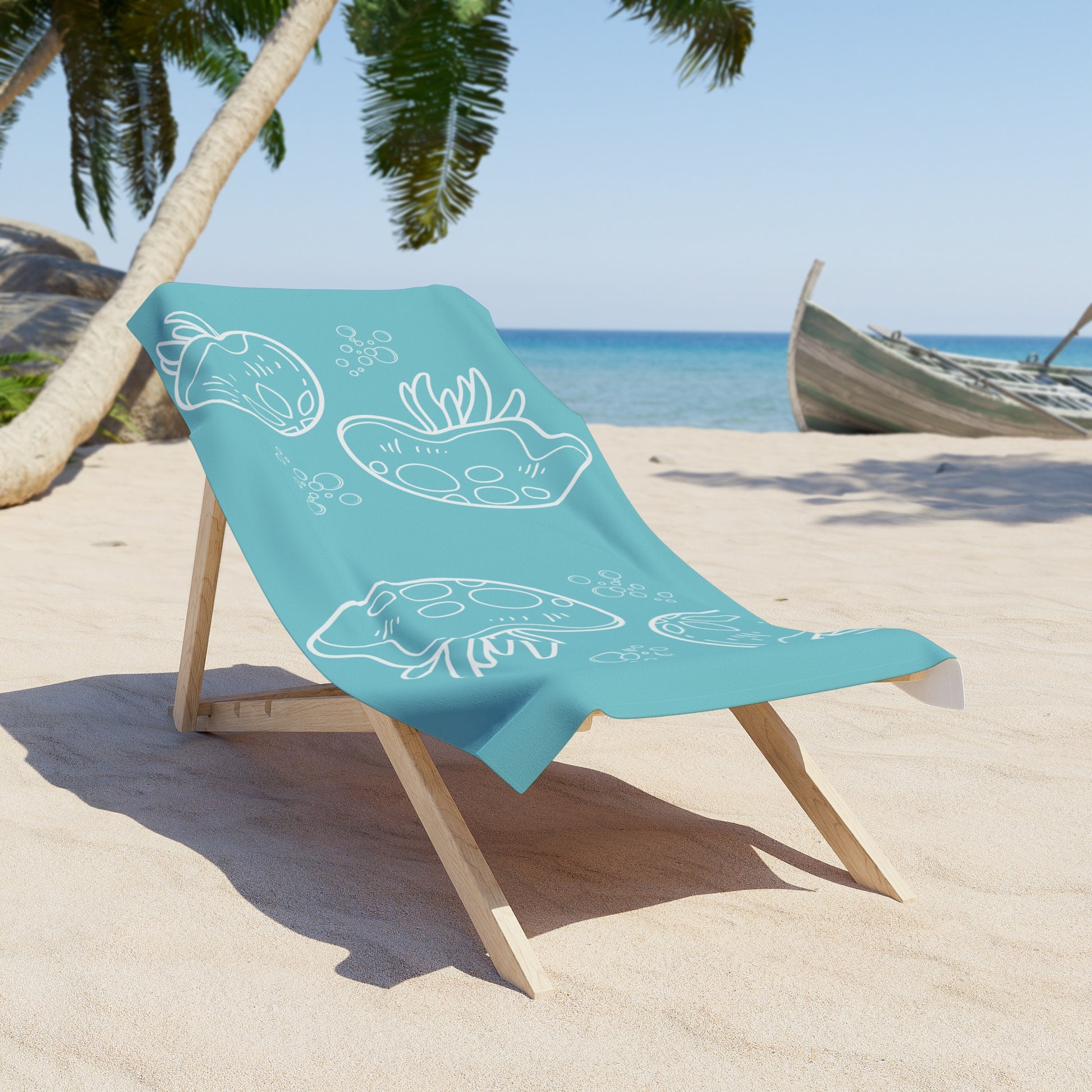 VANZEV Jellyfish Beach Towel - Microfiber, Quick Dry, Sand Free, 52"x32" Blue/Purple