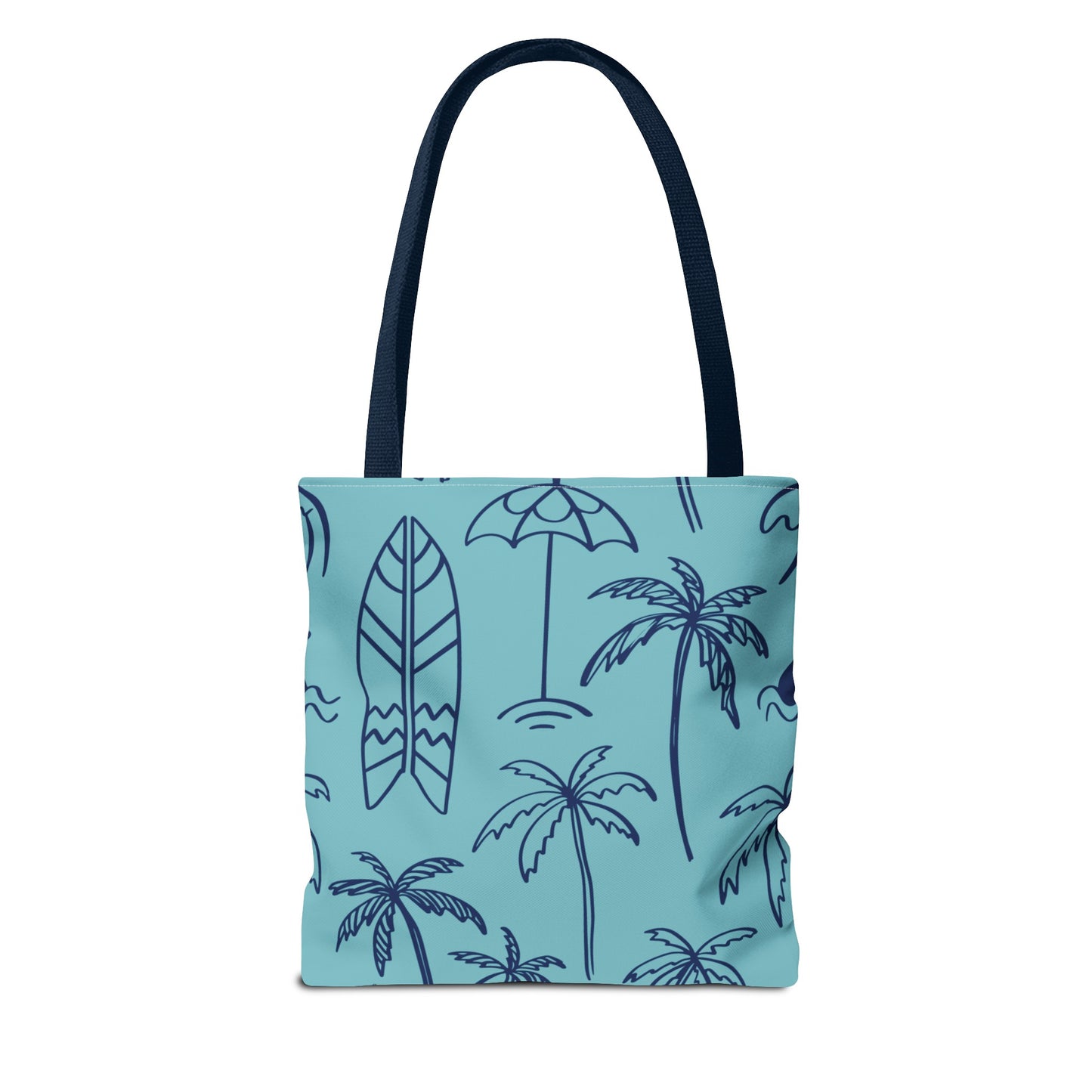 Turquoise and Royal Tote Bag