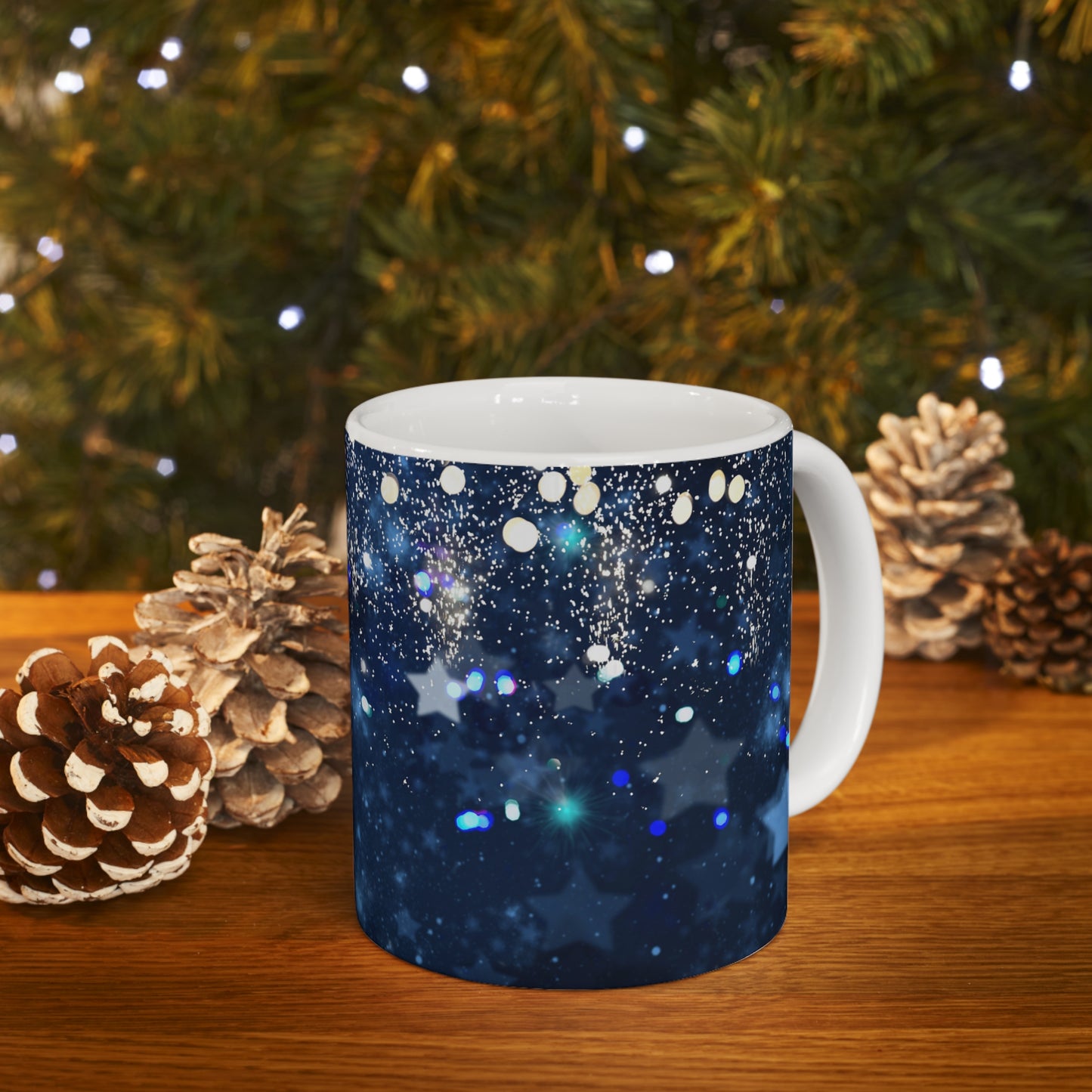 Blue Holiday Mug 11oz