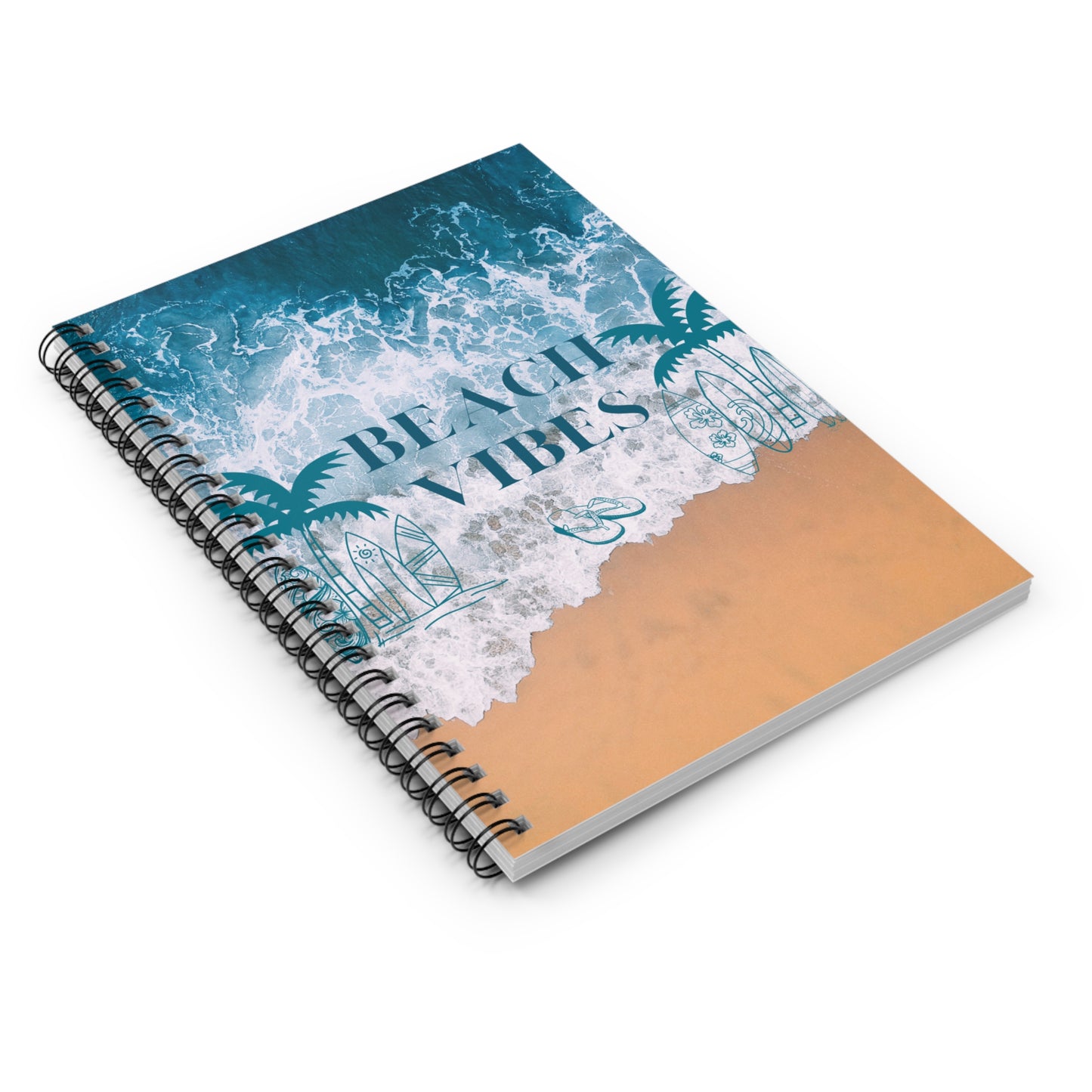 Beach Vibes Spiral Notebook