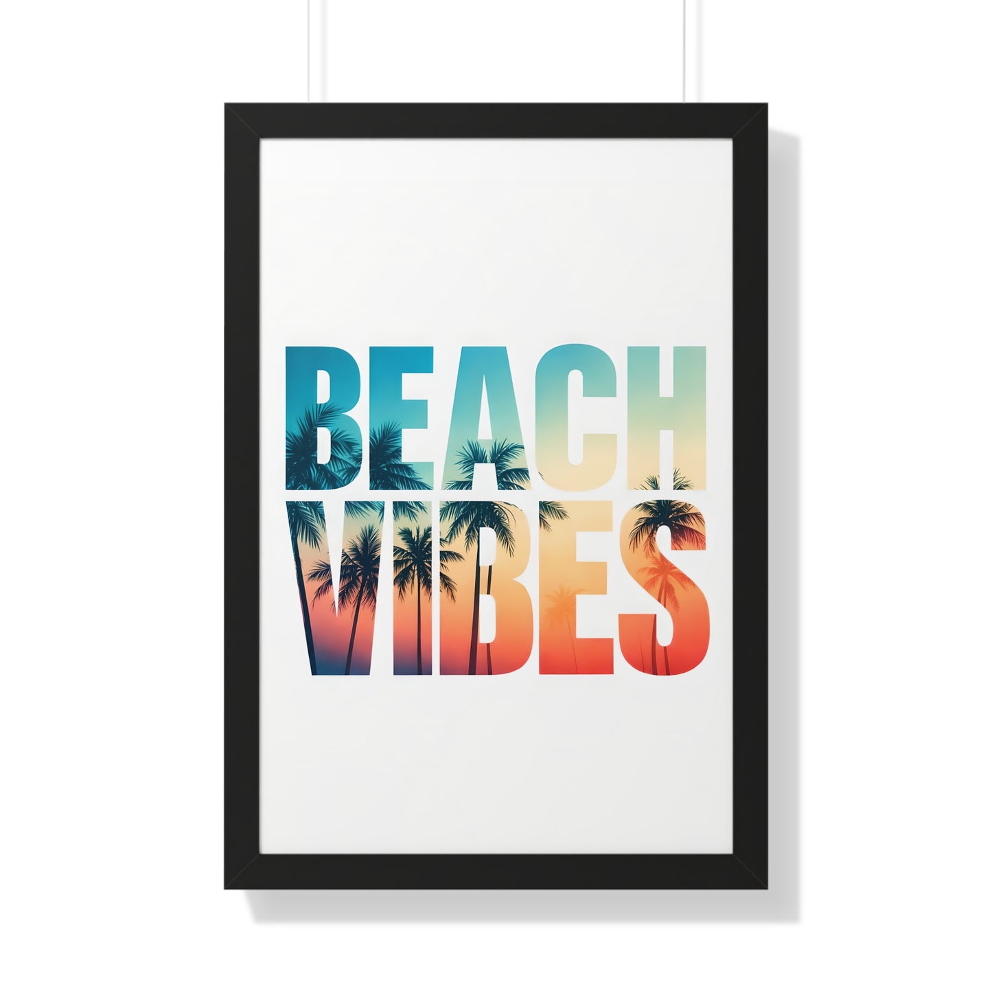 Beach Vibes Framed Poster