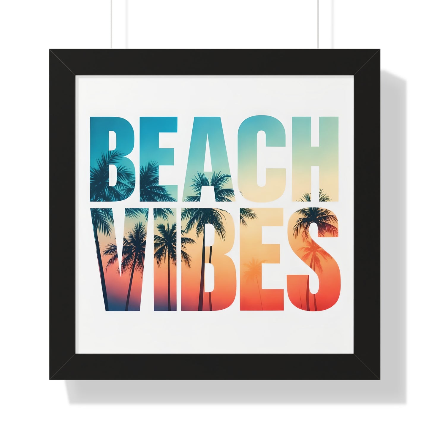 Beach Vibes Framed Poster