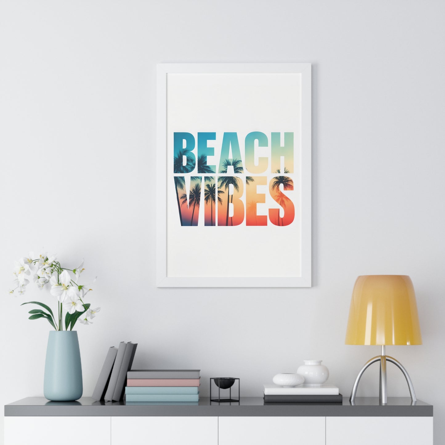 Beach Vibes Framed Poster