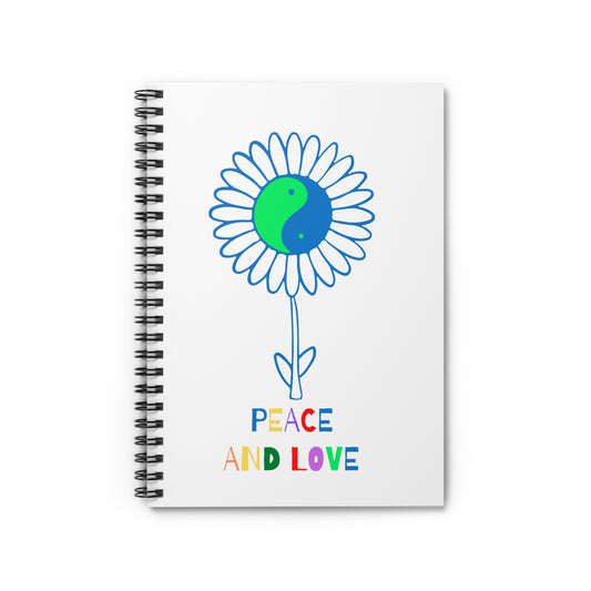 Peace and Love Spiral Notebook